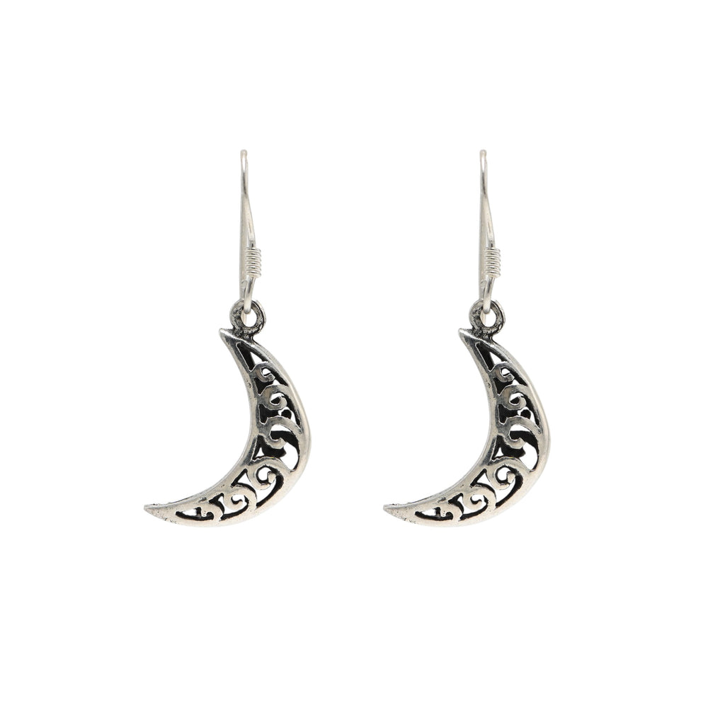 925 Sterling Silver Oxidised Classic Earrings Vintage Jewellery