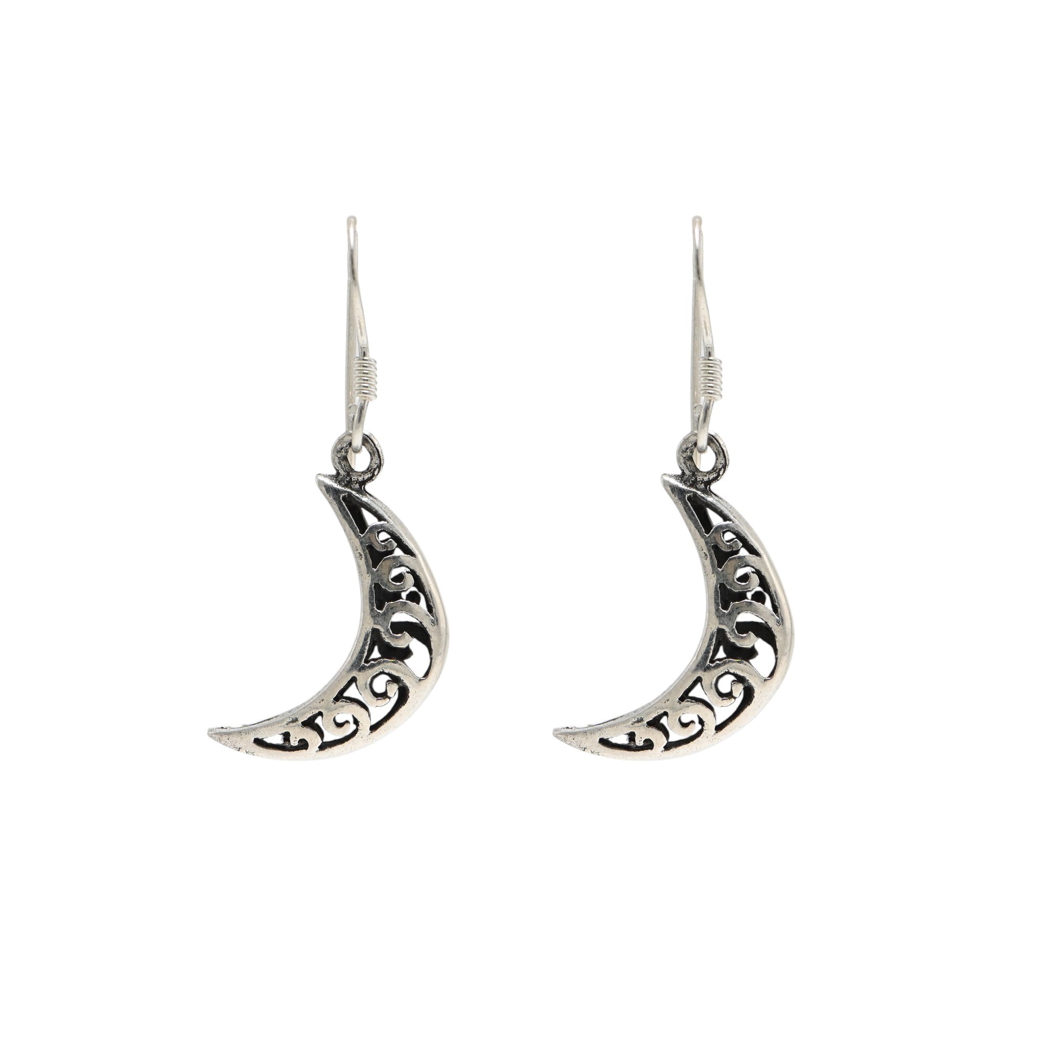 925 Sterling Silver Oxidised Classic Earrings Vintage Jewellery