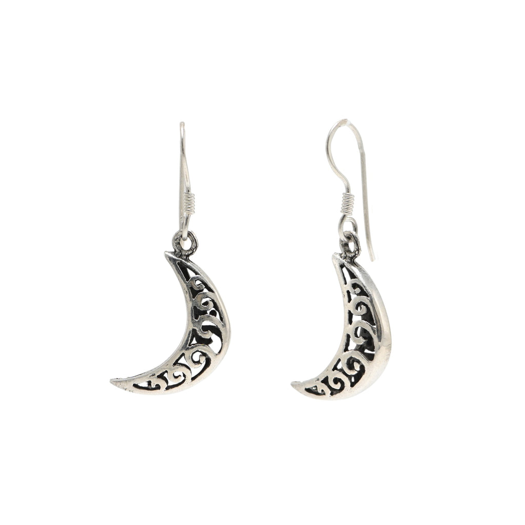 925 Sterling Silver Oxidised Classic Earrings Vintage Jewellery