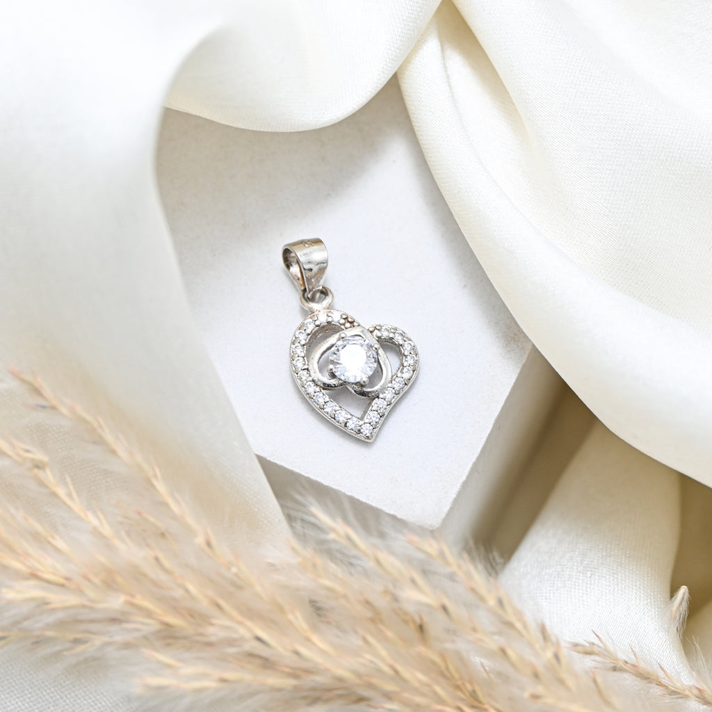 925 Sterling Silver Round Cubic Zirconia Necklace – Perfect Gift