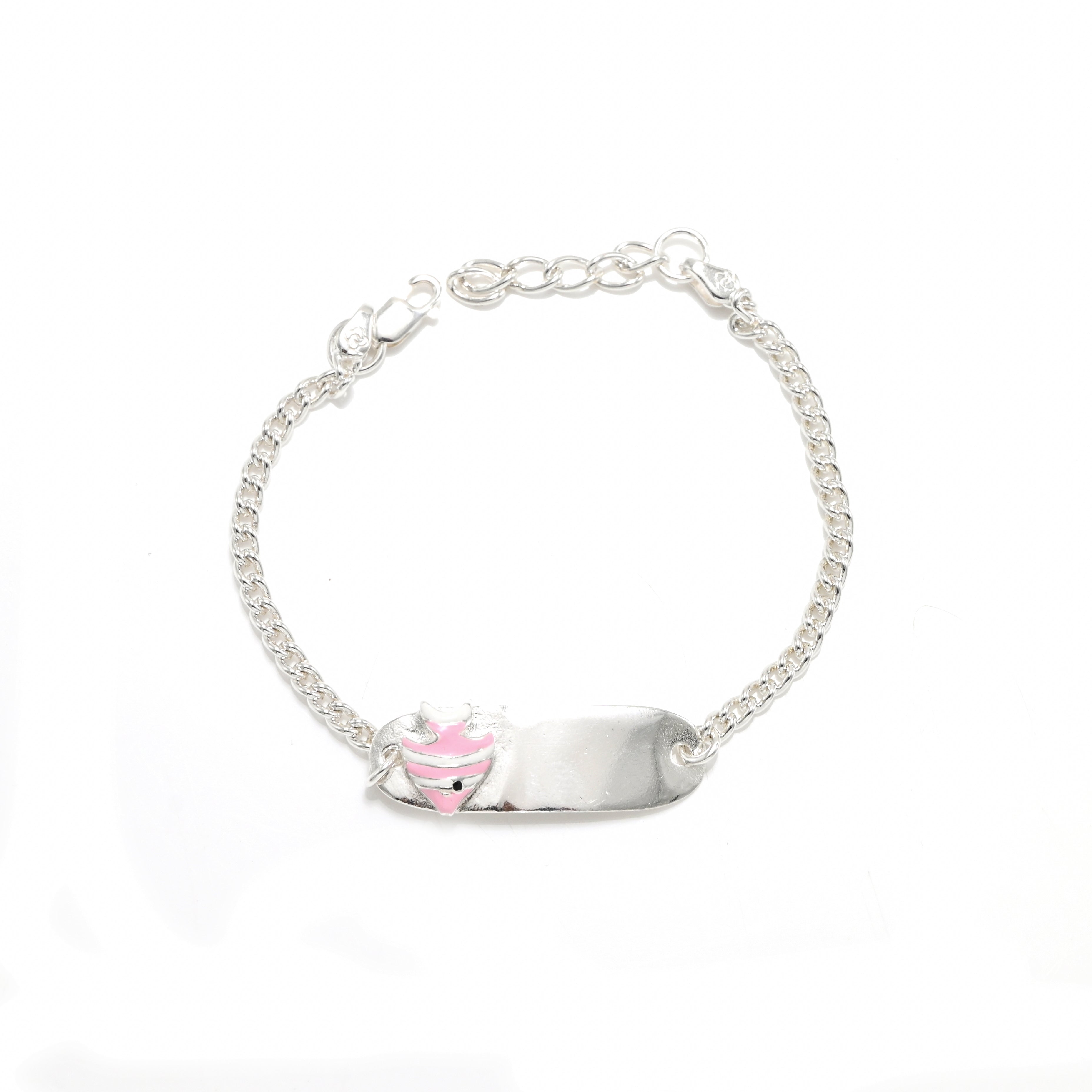 Baby Fish Pink Baby Girl Bracelet in 925 Sterling Silver