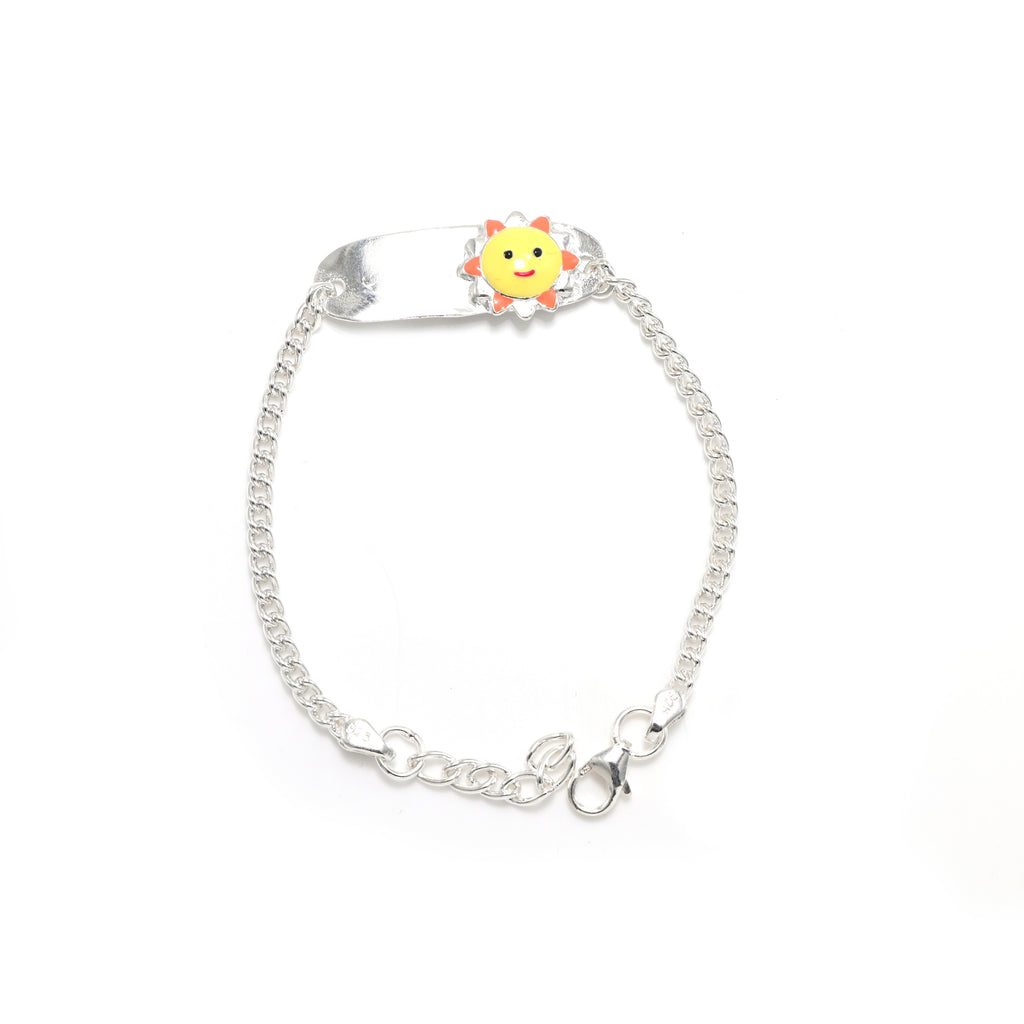 Sunflower Baby Girl Bracelet 925 Silver Charm Bracelet Adjustable Jewelry