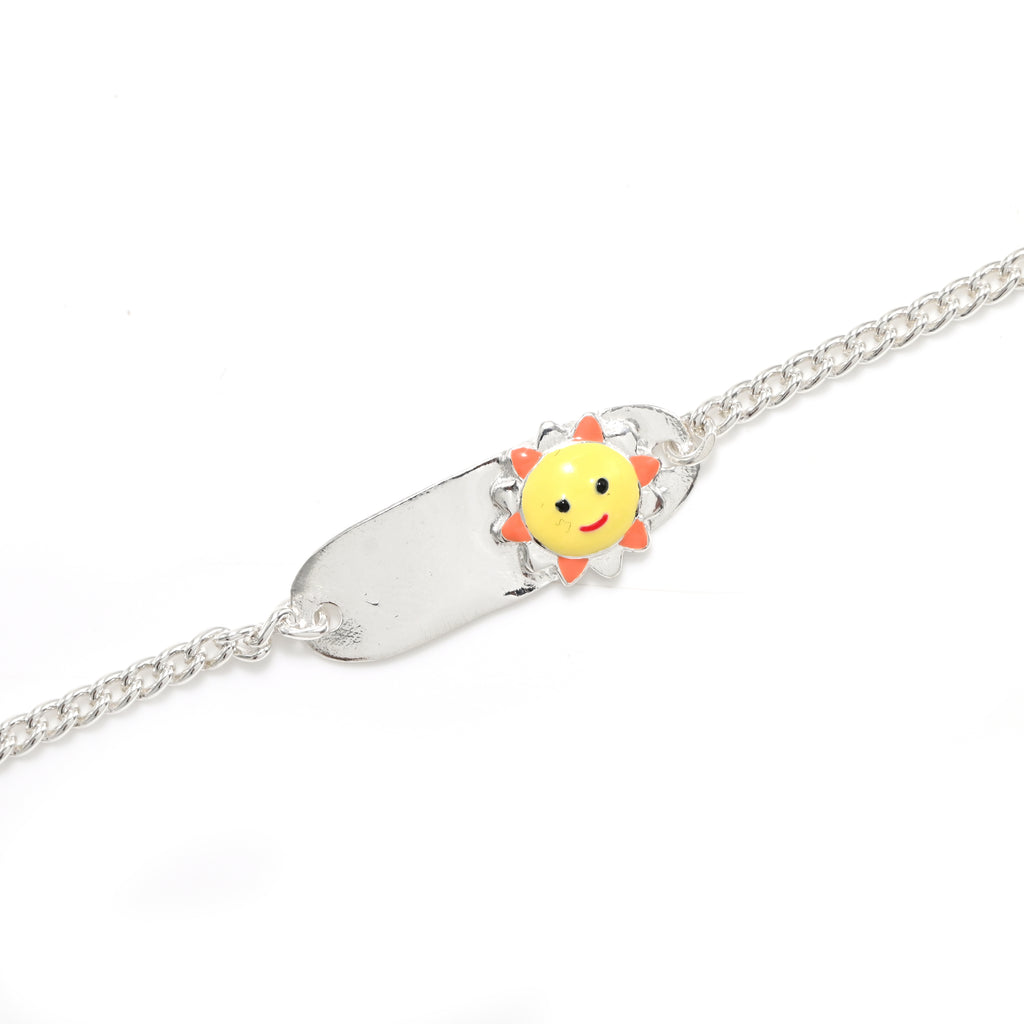 Sunflower Baby Girl Bracelet 925 Silver Charm Bracelet Adjustable Jewelry