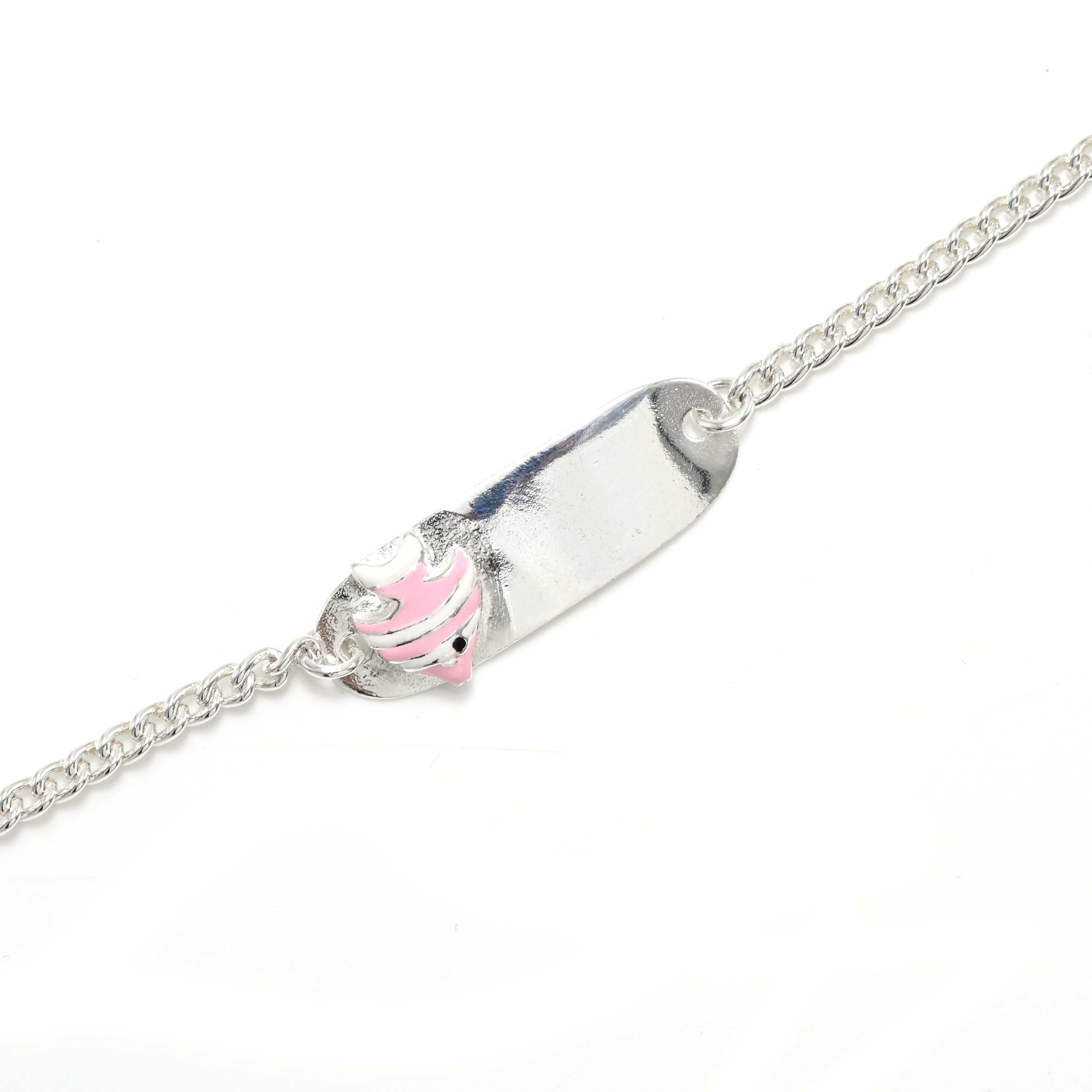 Baby Fish Pink Baby Girl Bracelet in 925 Sterling Silver