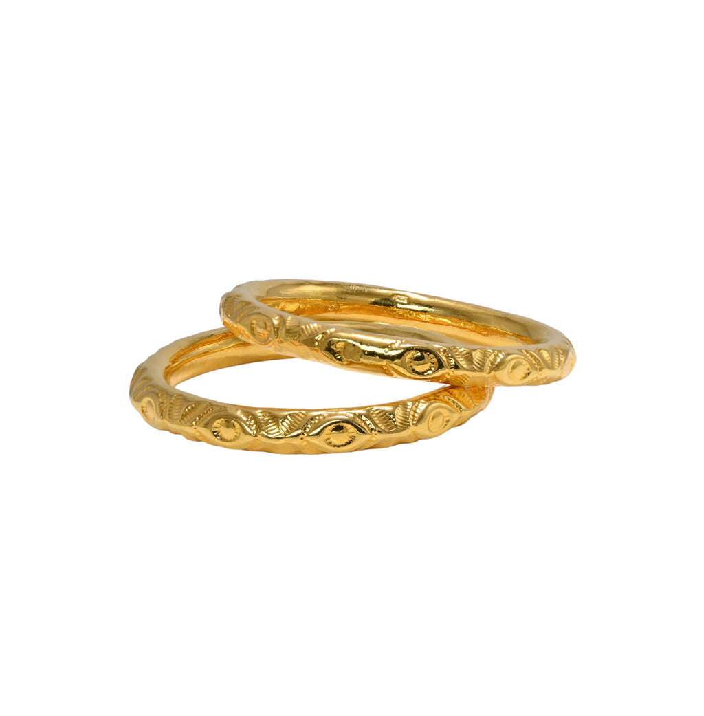 925 Sterling Silver Bangle with Full Micron Gold Polish Wedding Wear