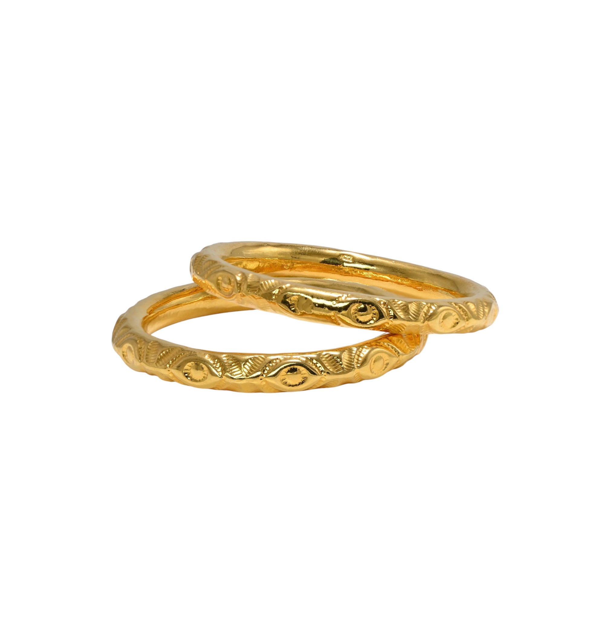 925 Sterling Silver Bangle with Full Micron Gold Polish Wedding Wear