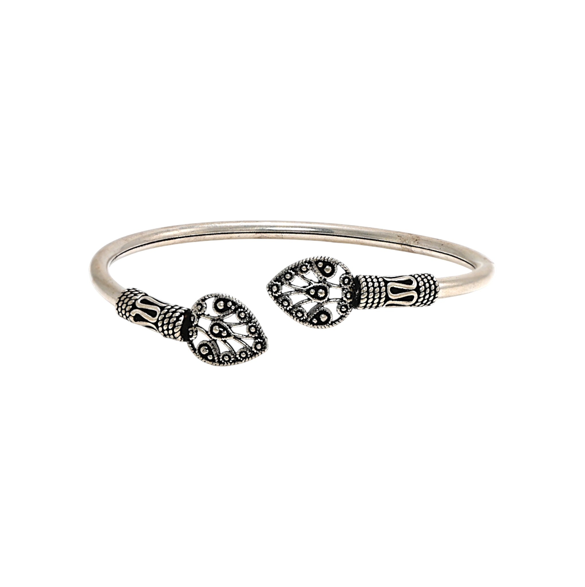 Oxidised Turkish Finish 925 Sterling Silver Vintage Bracelet Traditional Jewelry