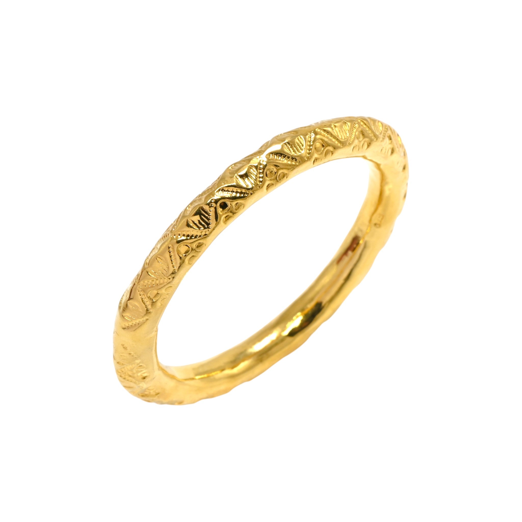 925 Sterling Silver Full Micron Gold Polish Bangle Elegant Handcrafted Luxury Jewelry