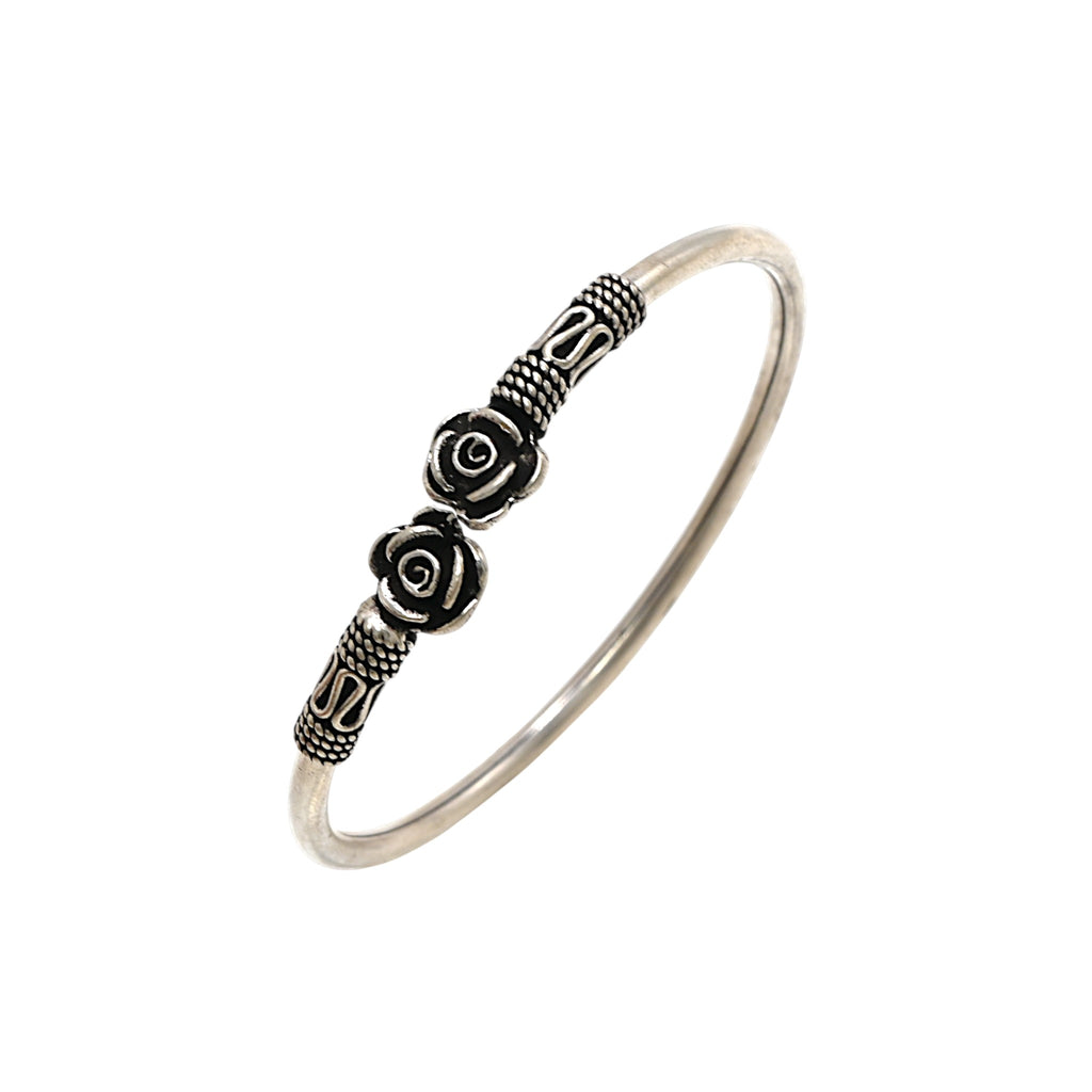 925 Sterling Silver Oxidised Turkish Finish Bracelet Vintage Style