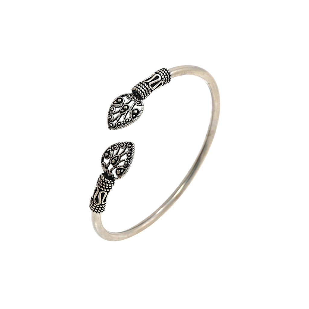 Oxidised Turkish Finish 925 Sterling Silver Vintage Bracelet Traditional Jewelry