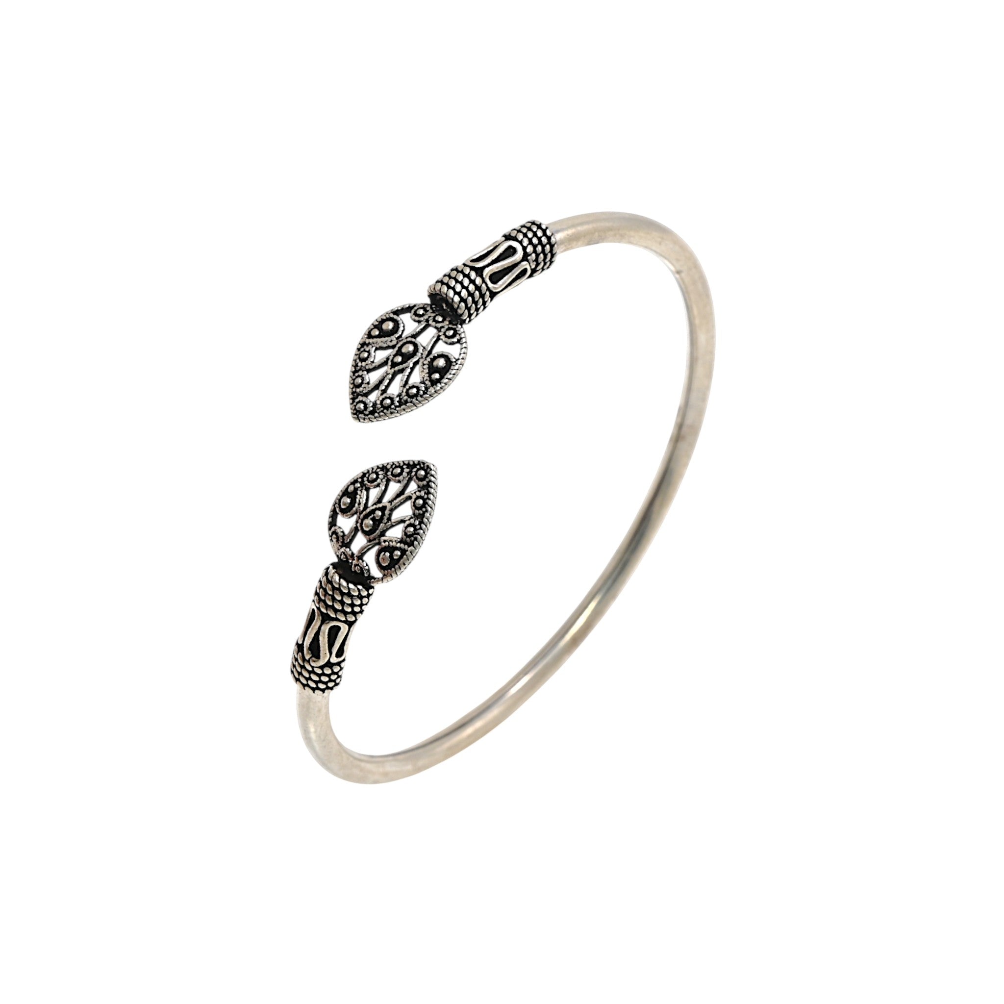 Oxidised Turkish Finish 925 Sterling Silver Vintage Bracelet Traditional Jewelry