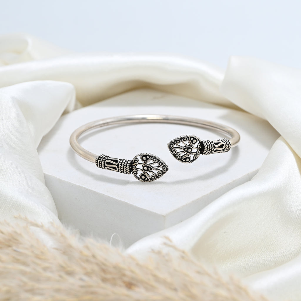 Oxidised Turkish Finish 925 Sterling Silver Vintage Bracelet Traditional Jewelry