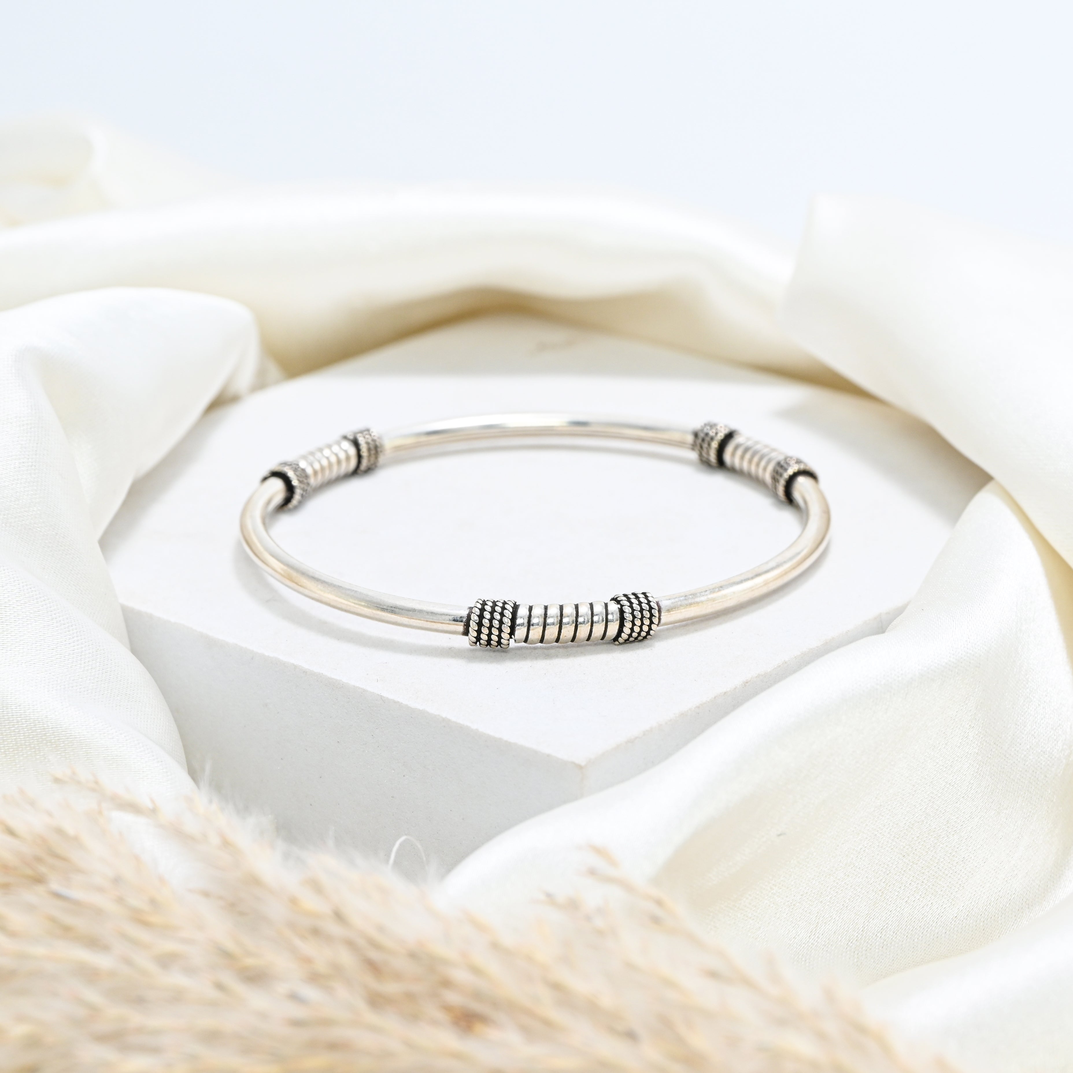 Designer Vintage Turkish Bracelet 925 Sterling Silver Oxidised Handmade Jewelry