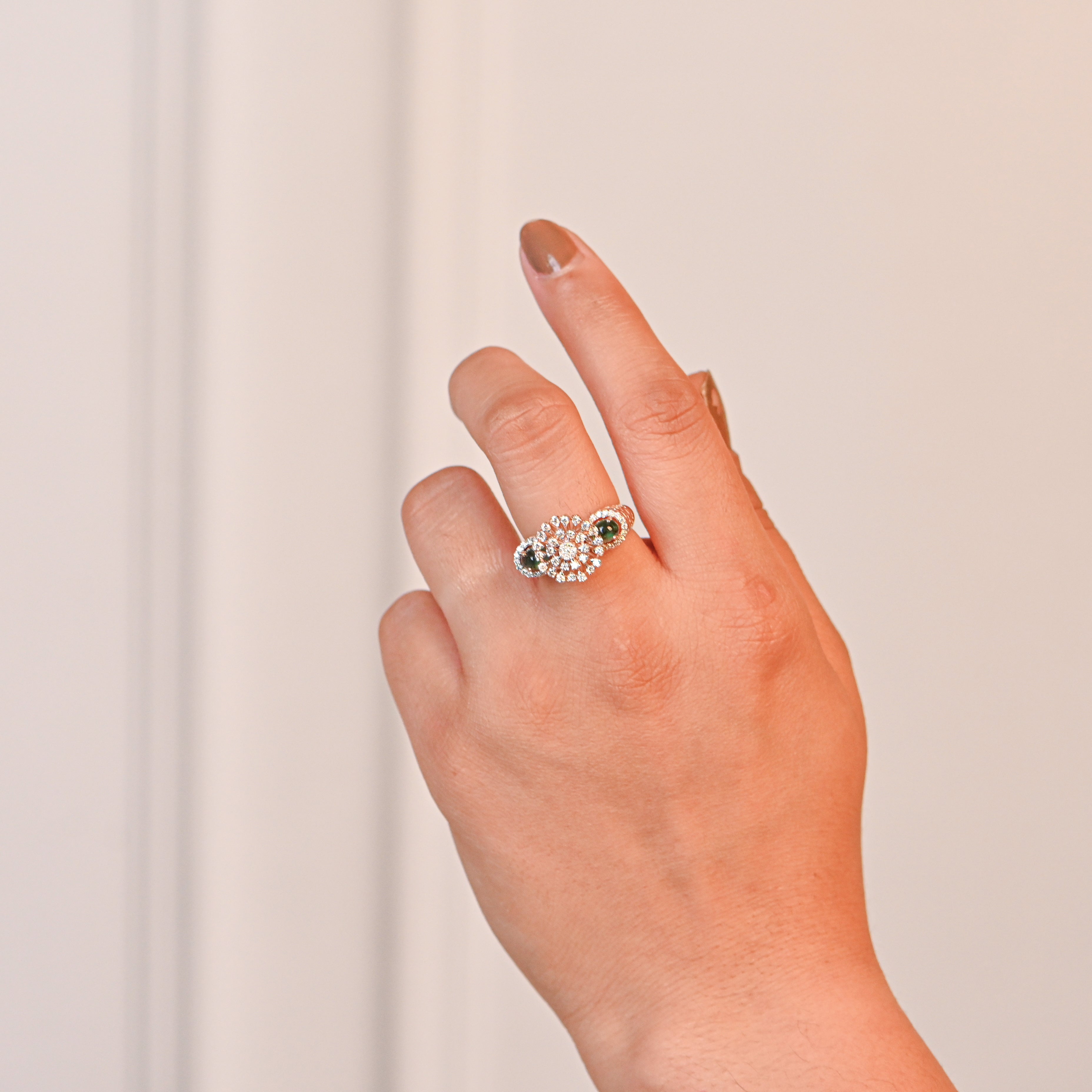 14/18KT Hallmark Gold Ring with IGI Certified Round Brilliant Diamond Gift for Wedding