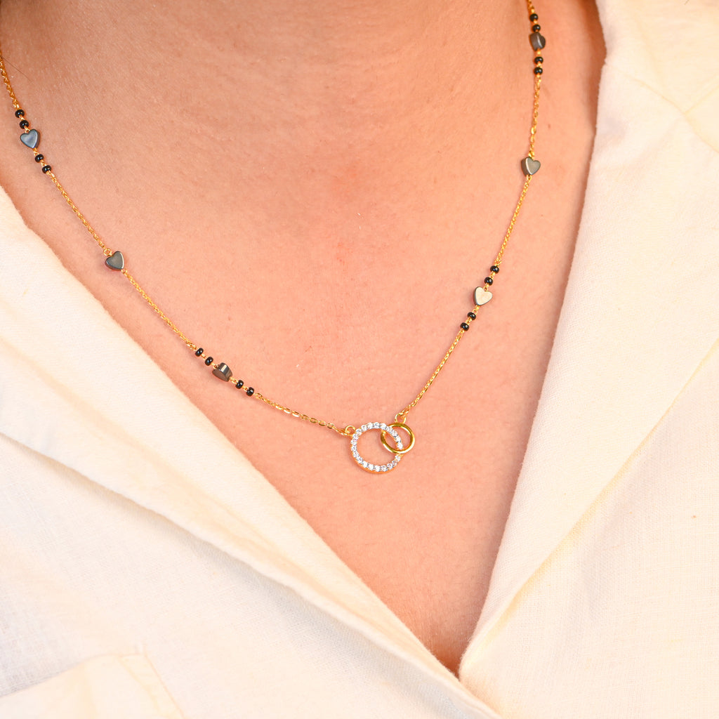 22kt Hallmark Gold Black Beaded Mangalsutra | Traditional Necklace