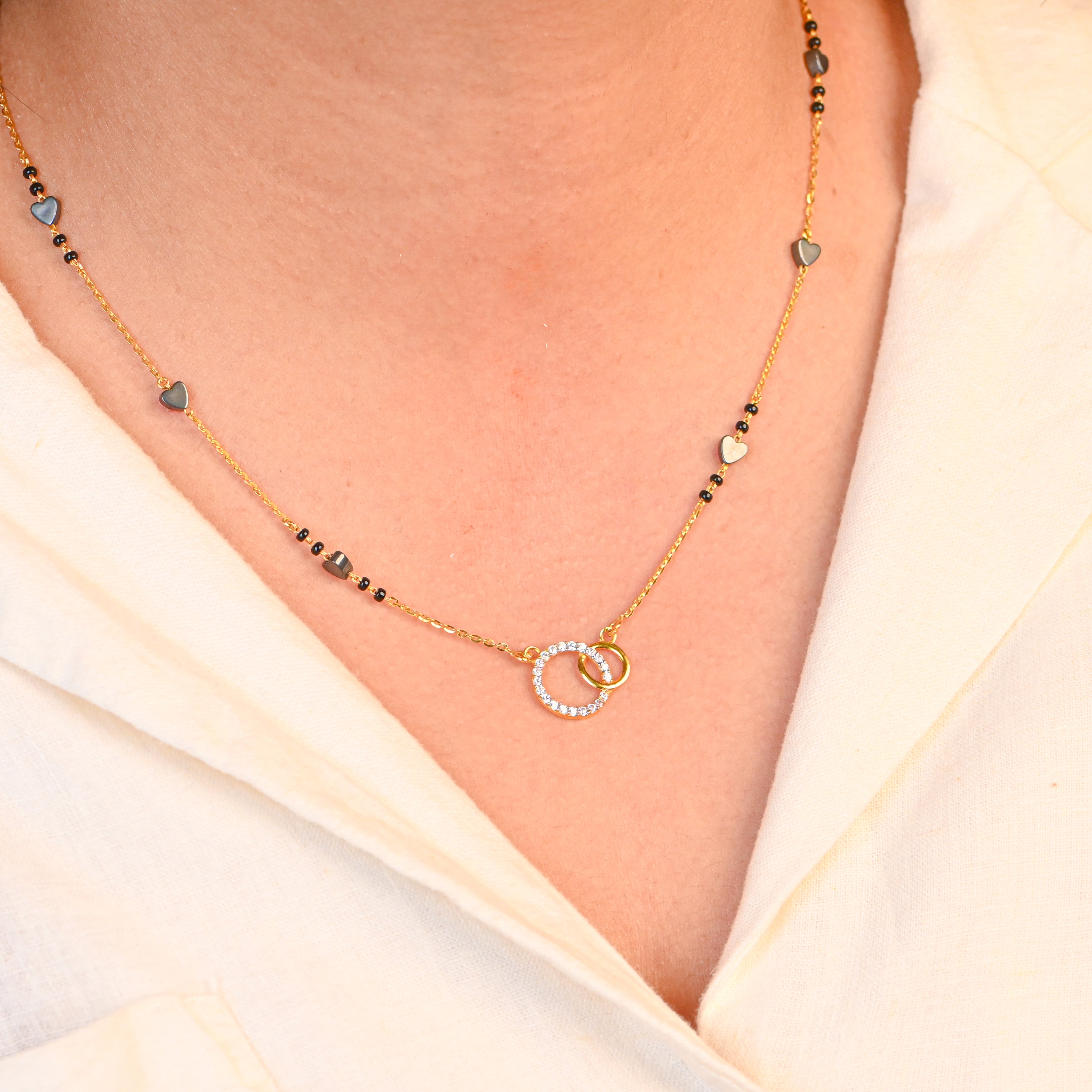 22kt Hallmark Gold Black Beaded Mangalsutra | Traditional Necklace