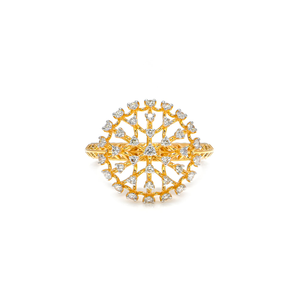 14/18KT Gold Round Brilliant Diamond Ring – Perfect Engagement or Gift Ring