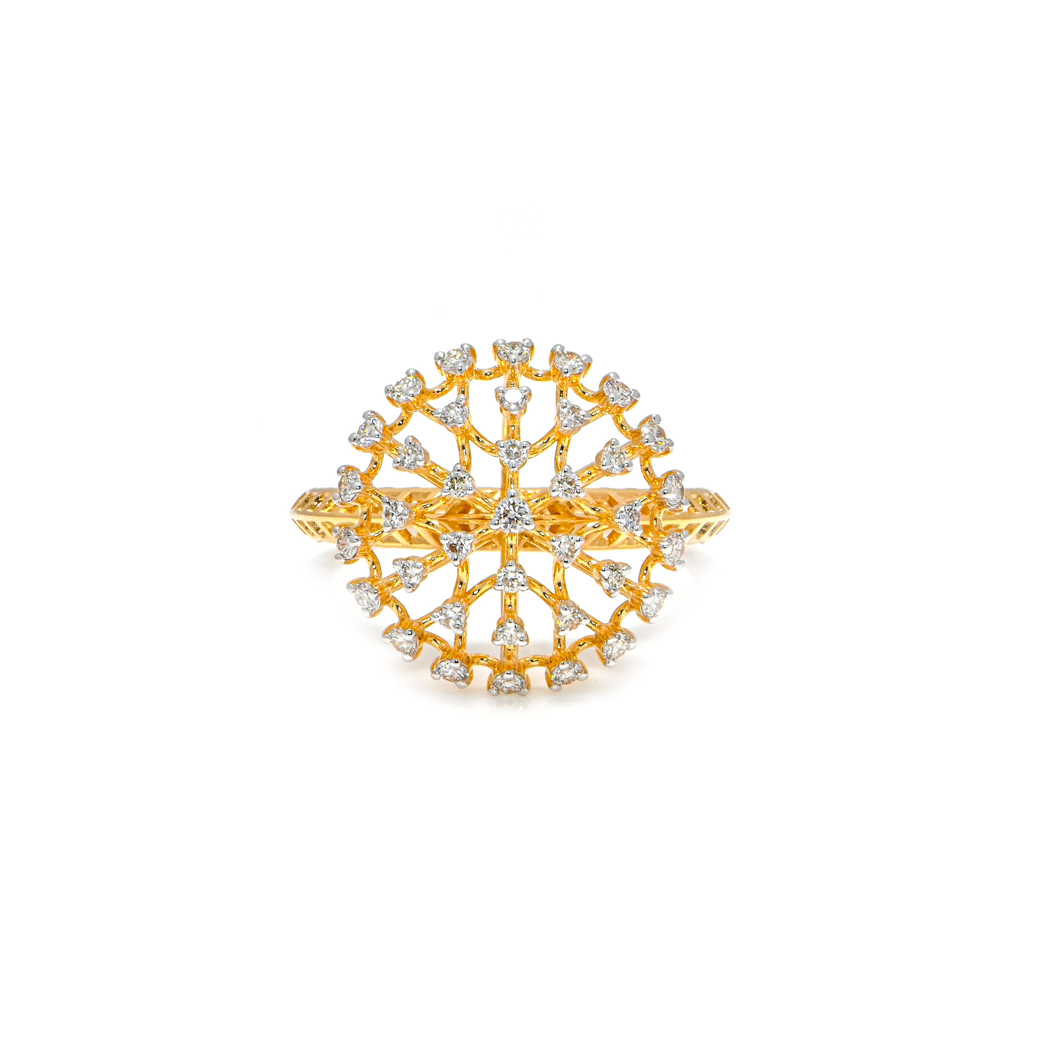 14/18KT Gold Round Brilliant Diamond Ring – Perfect Engagement or Gift Ring