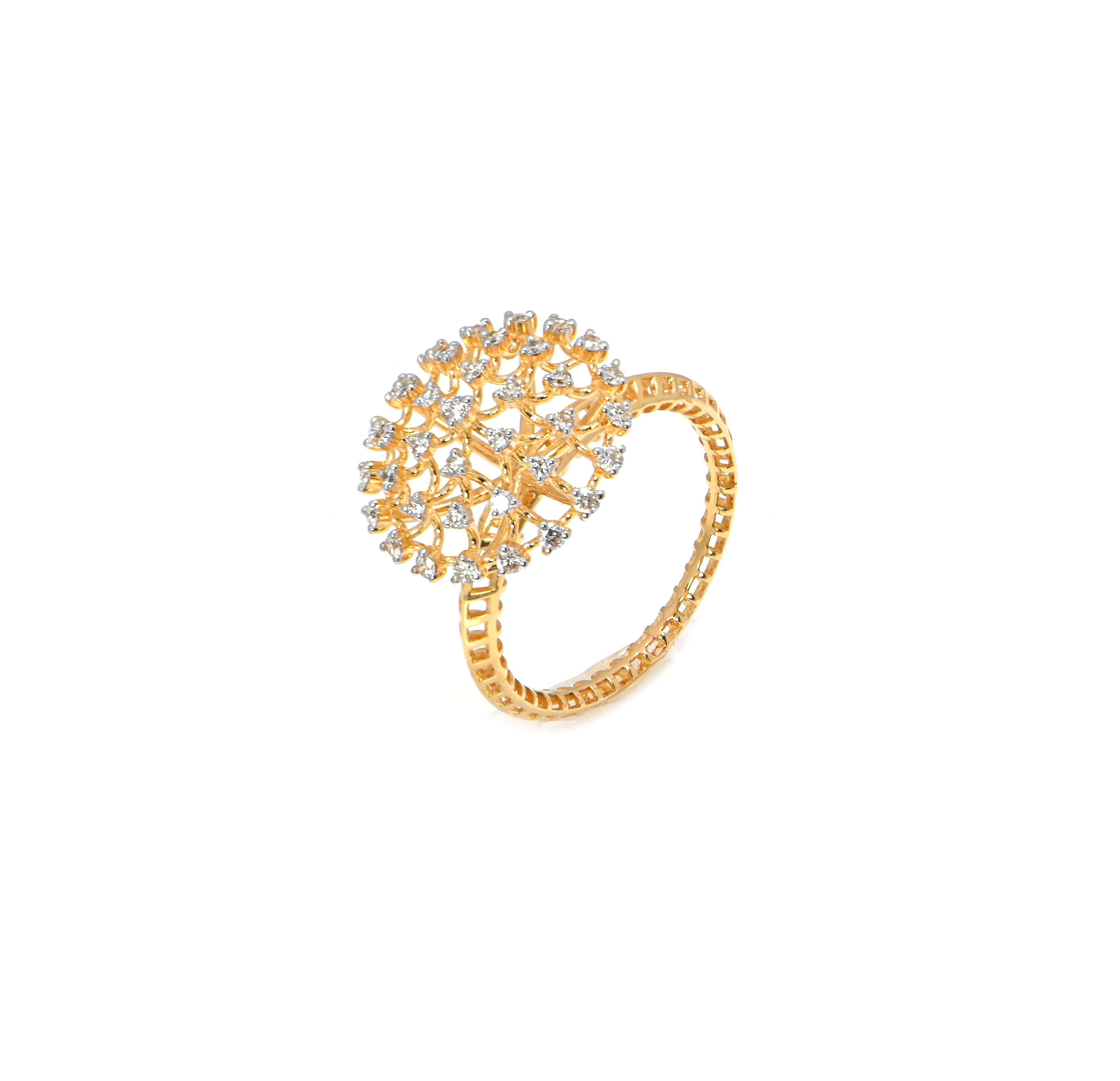 14/18KT Gold Round Brilliant Diamond Ring – Perfect Engagement or Gift Ring