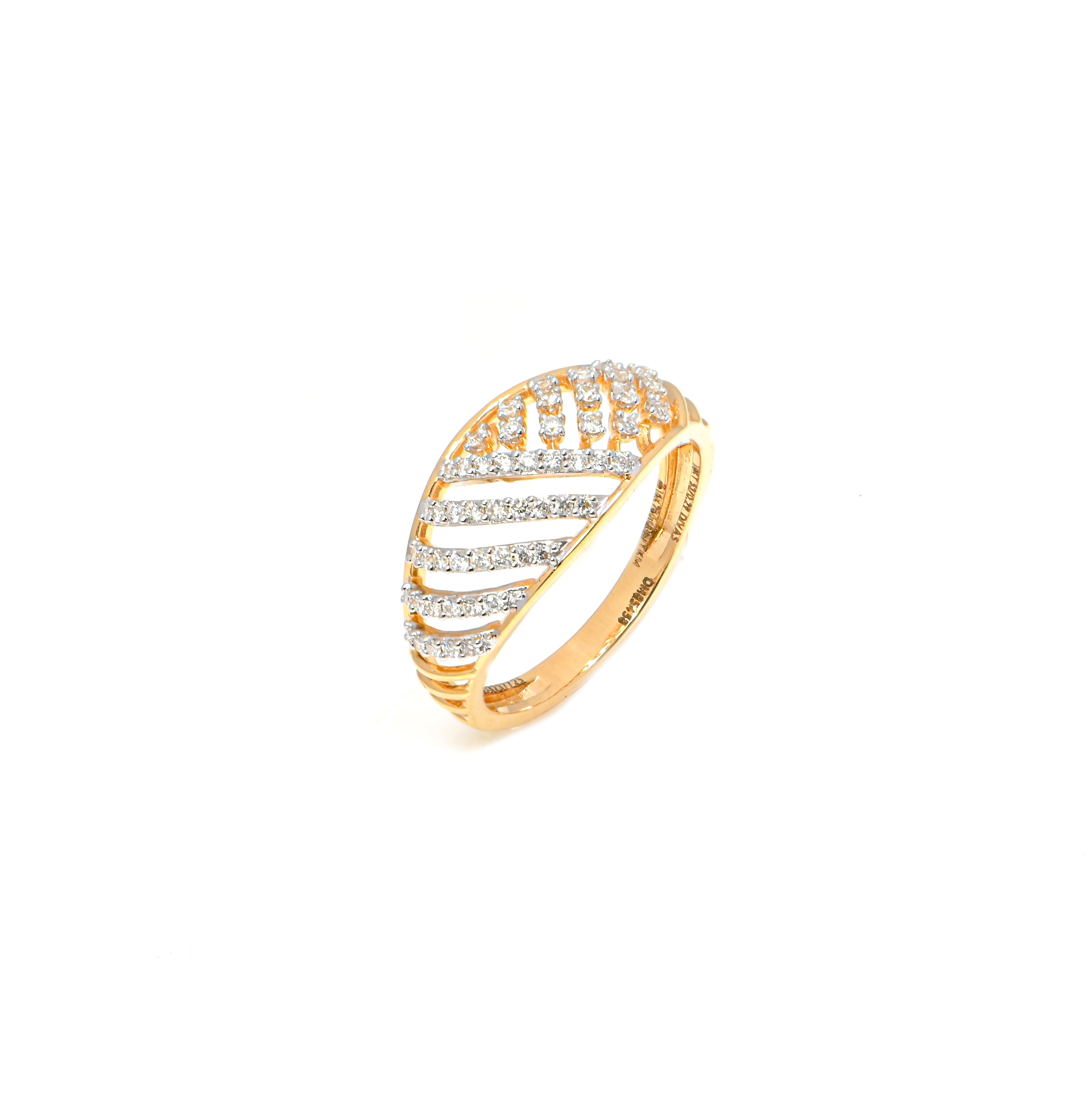 14/18KT Gold Round Center Diamond Bridal Ring – Perfect Wedding or Gift