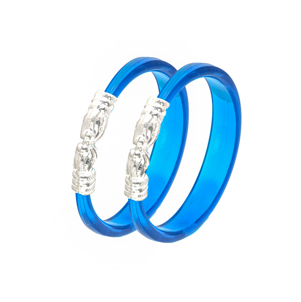 Women's 925 Silver Glass Kada – Stylish & Elegant Bangle Silver Bangle