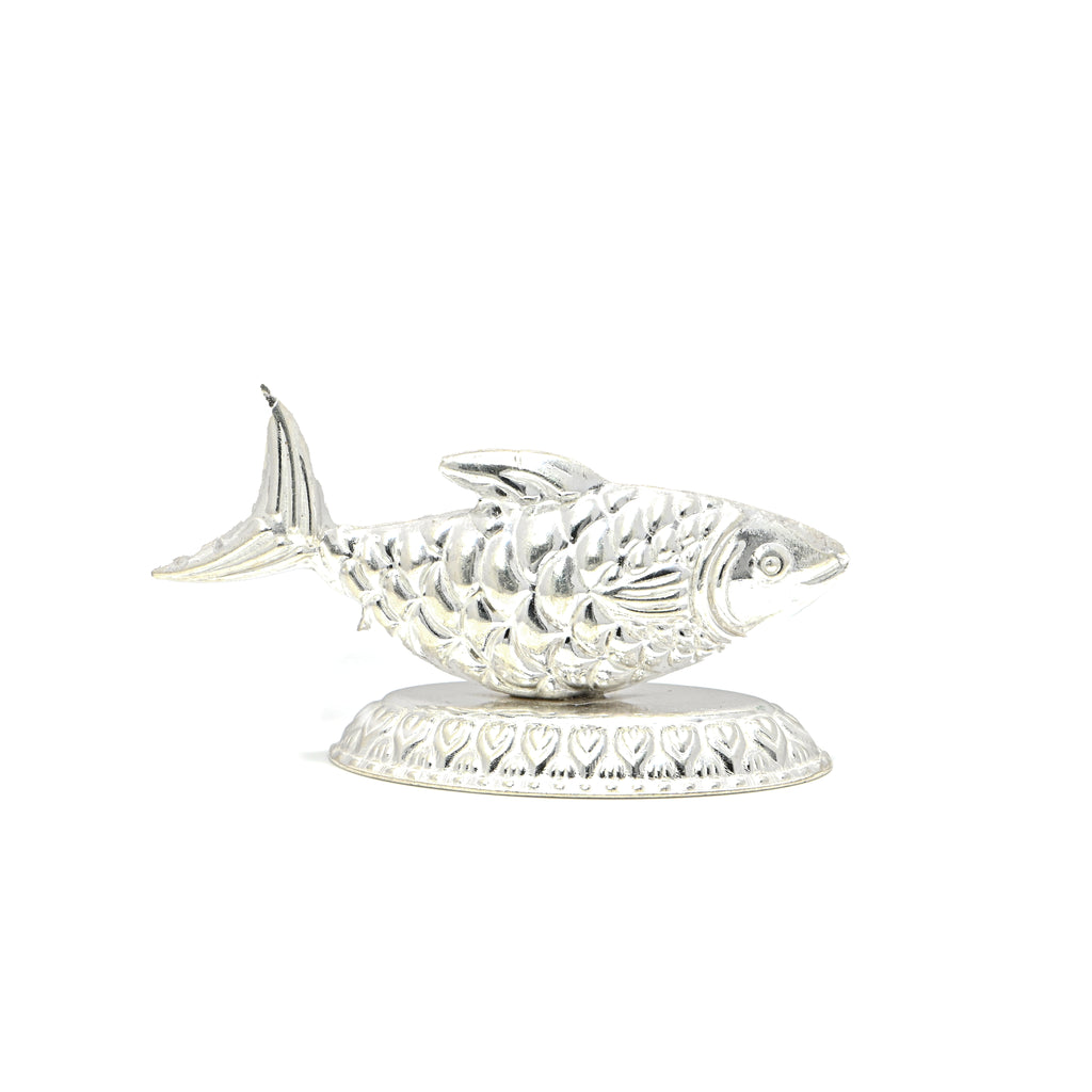 925 Sterling Silver Fish Figurine | Lucky Feng Shui Silver Fish