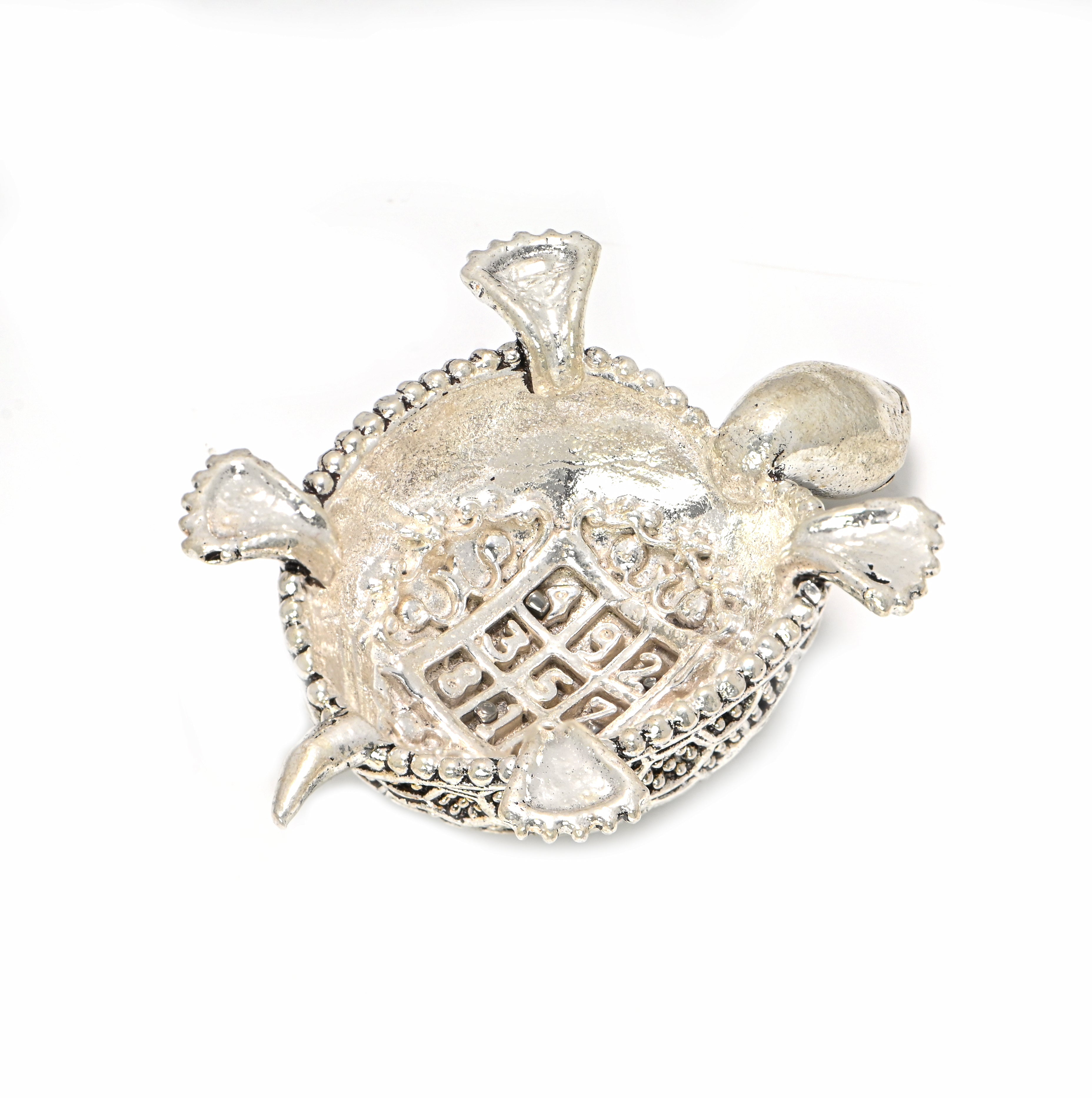 925 Sterling Silver Vastu Tortoise | Divine God Idol | Tortoise Statue