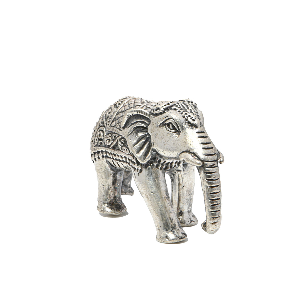 925 Sterling Silver Elephant Figurine – Lucky Elephant Statue | Symbol of Wisdom