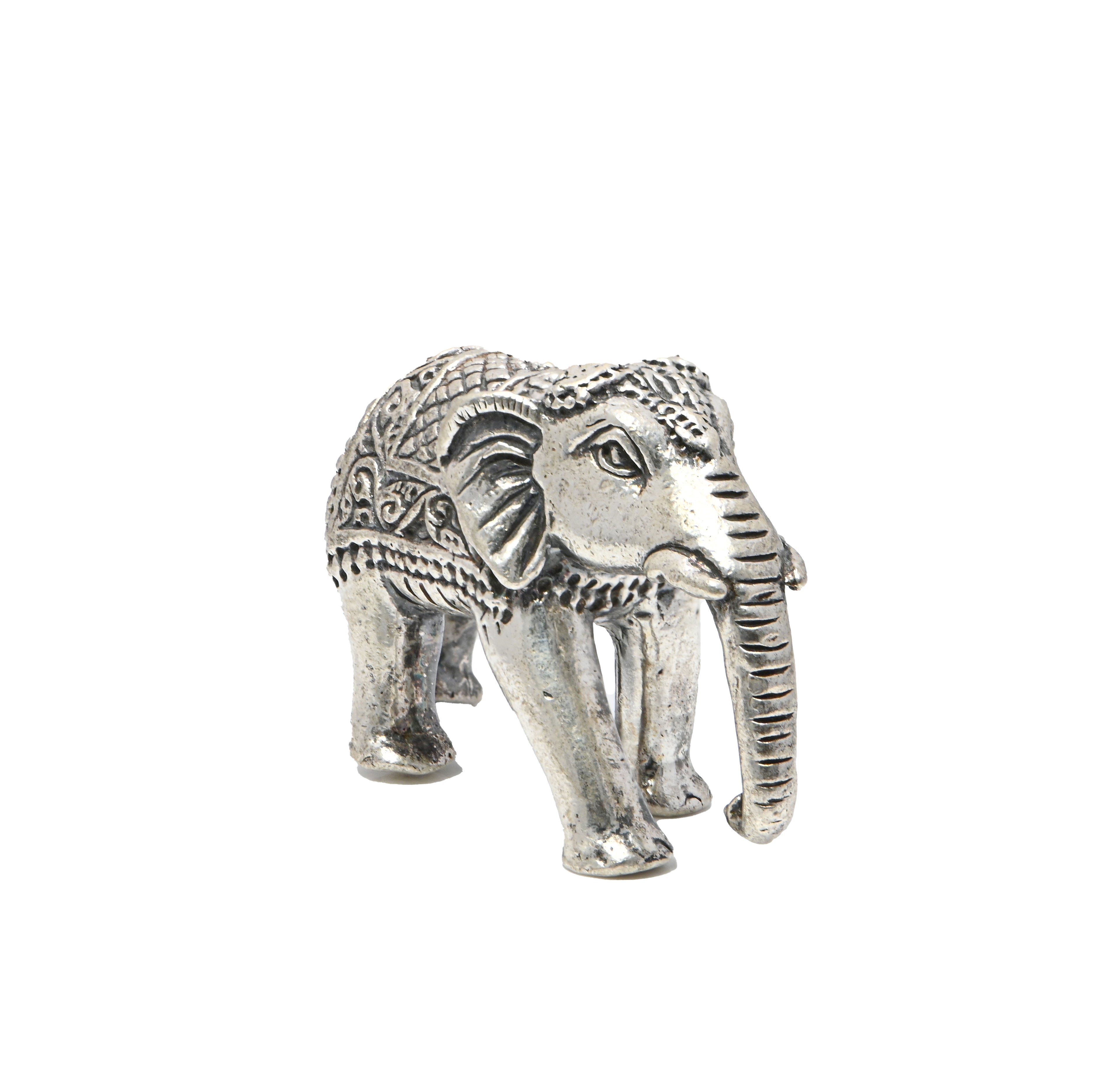 925 Sterling Silver Elephant Figurine – Lucky Elephant Statue | Symbol of Wisdom