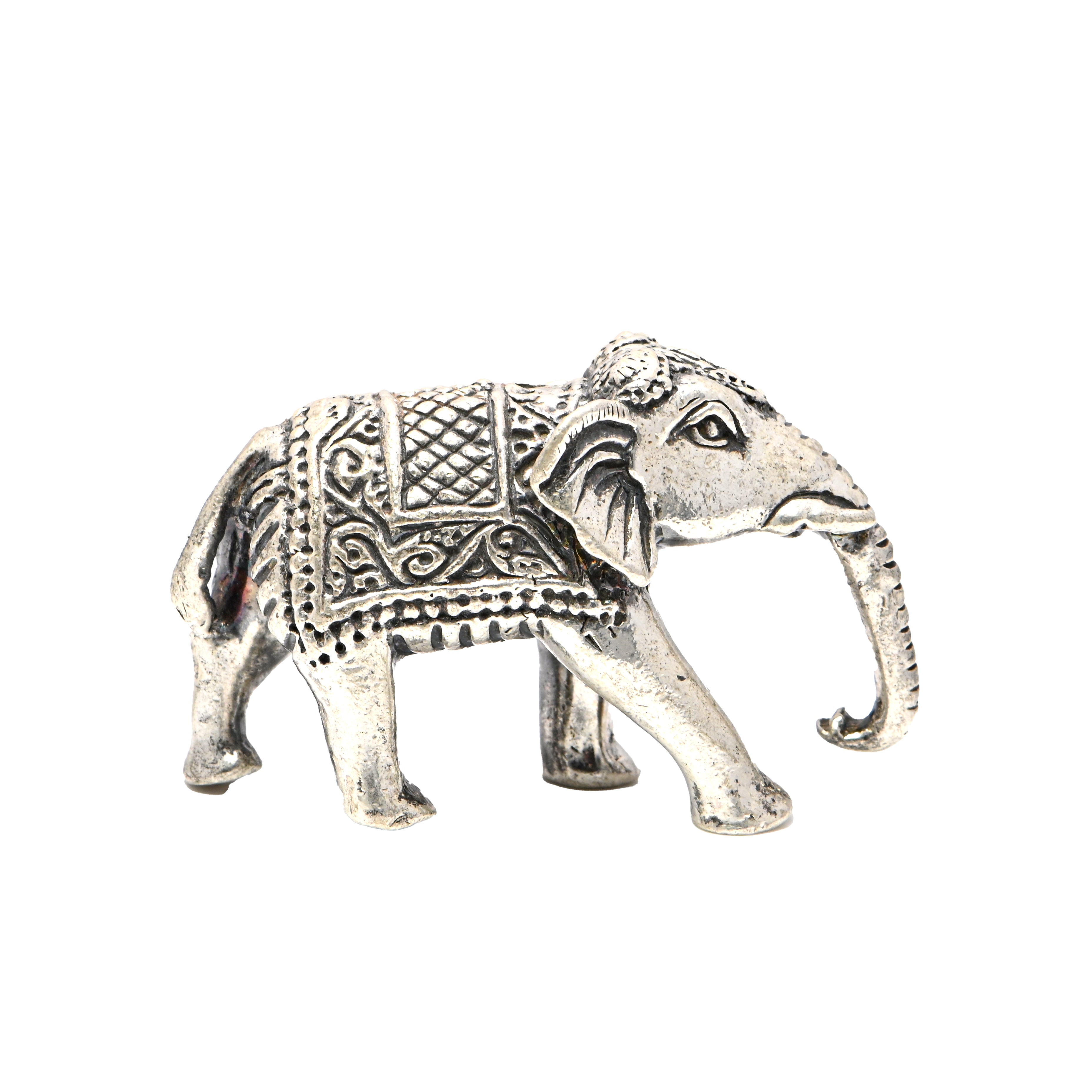925 Sterling Silver Elephant Figurine – Lucky Elephant Statue | Symbol of Wisdom