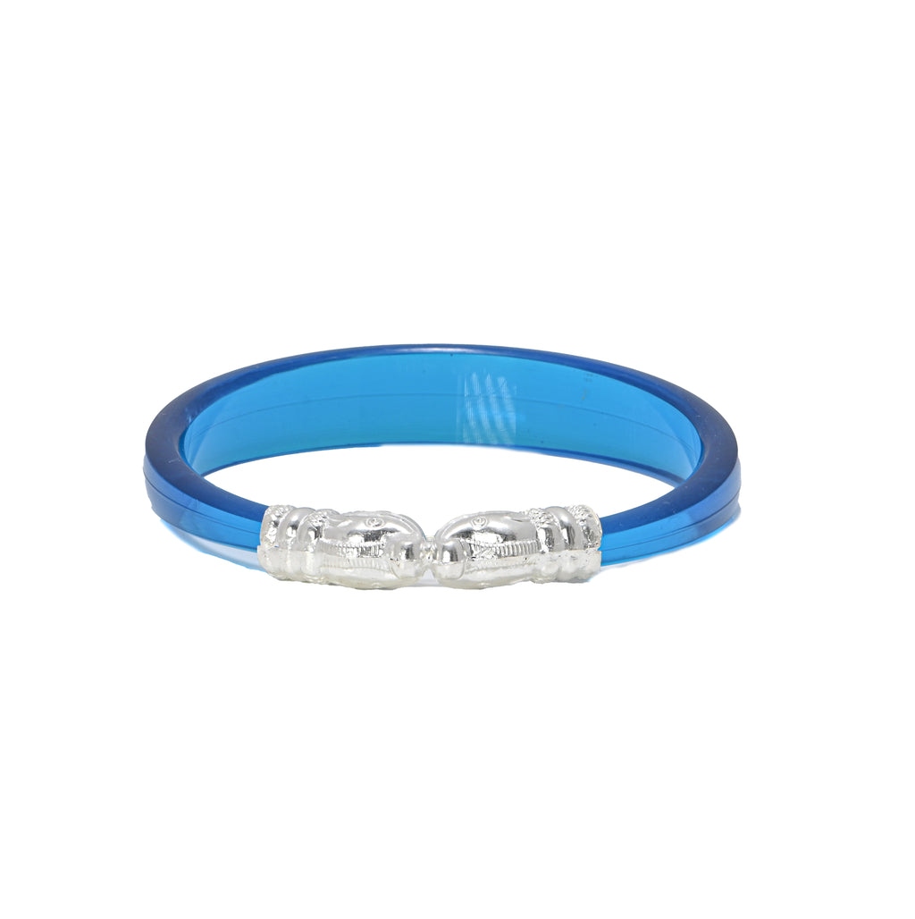 Women's 925 Silver Glass Kada – Stylish & Elegant Bangle Silver Bangle