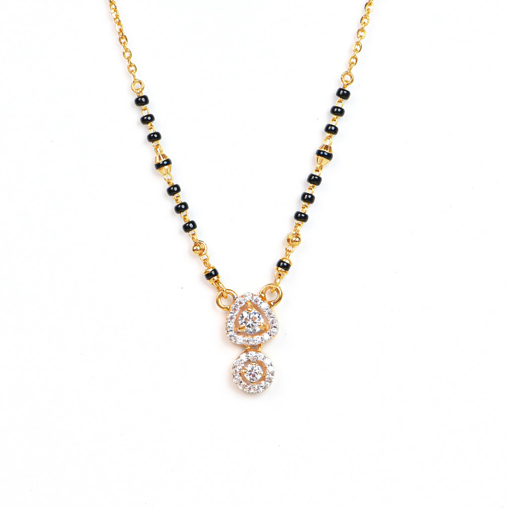 22kt Hallmark Gold Mangalsutra | Traditional Black Beaded Gold Necklace