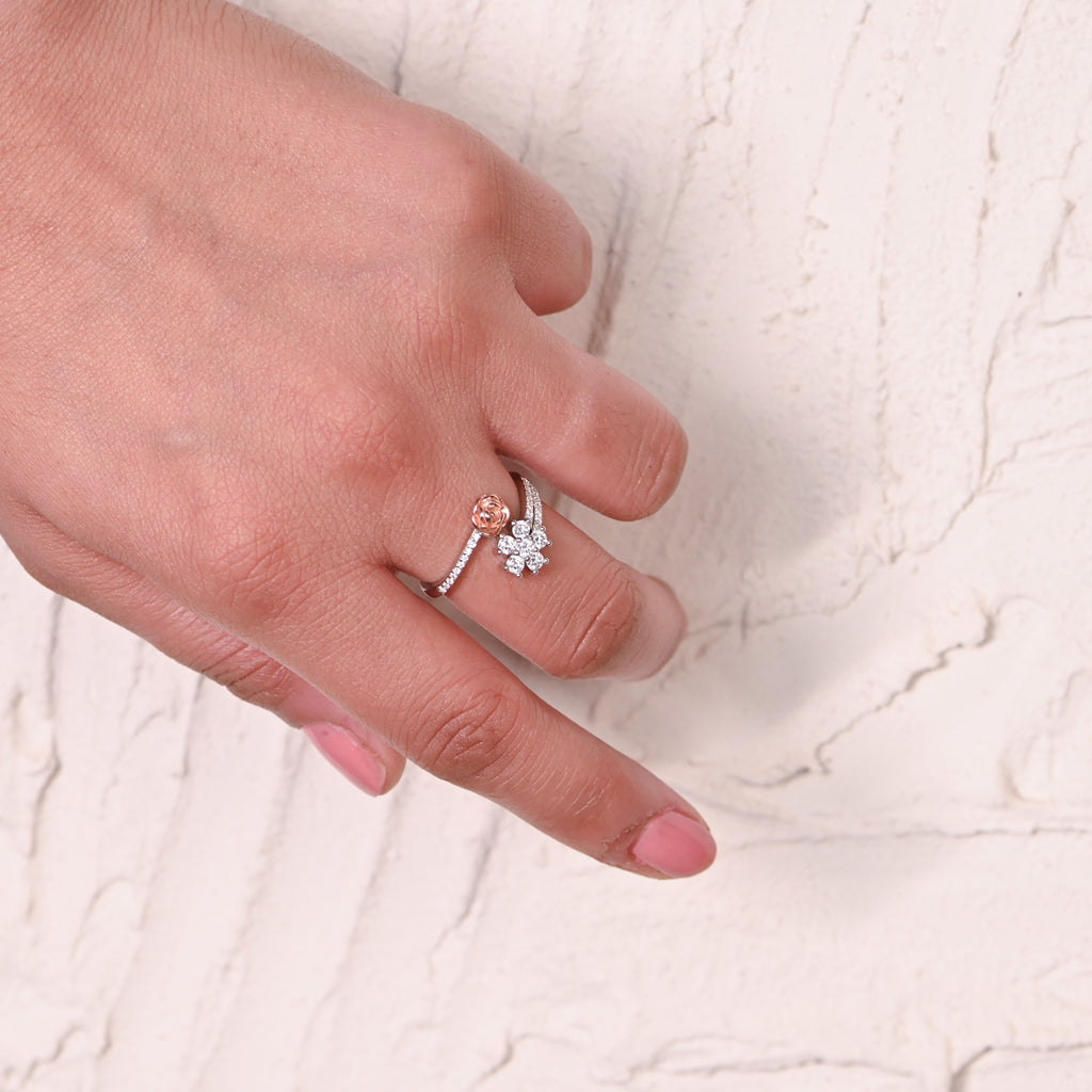 Handcrafted 925 Sterling Silver Moissanite Ring – Sparkling Everyday Wear Jewelry