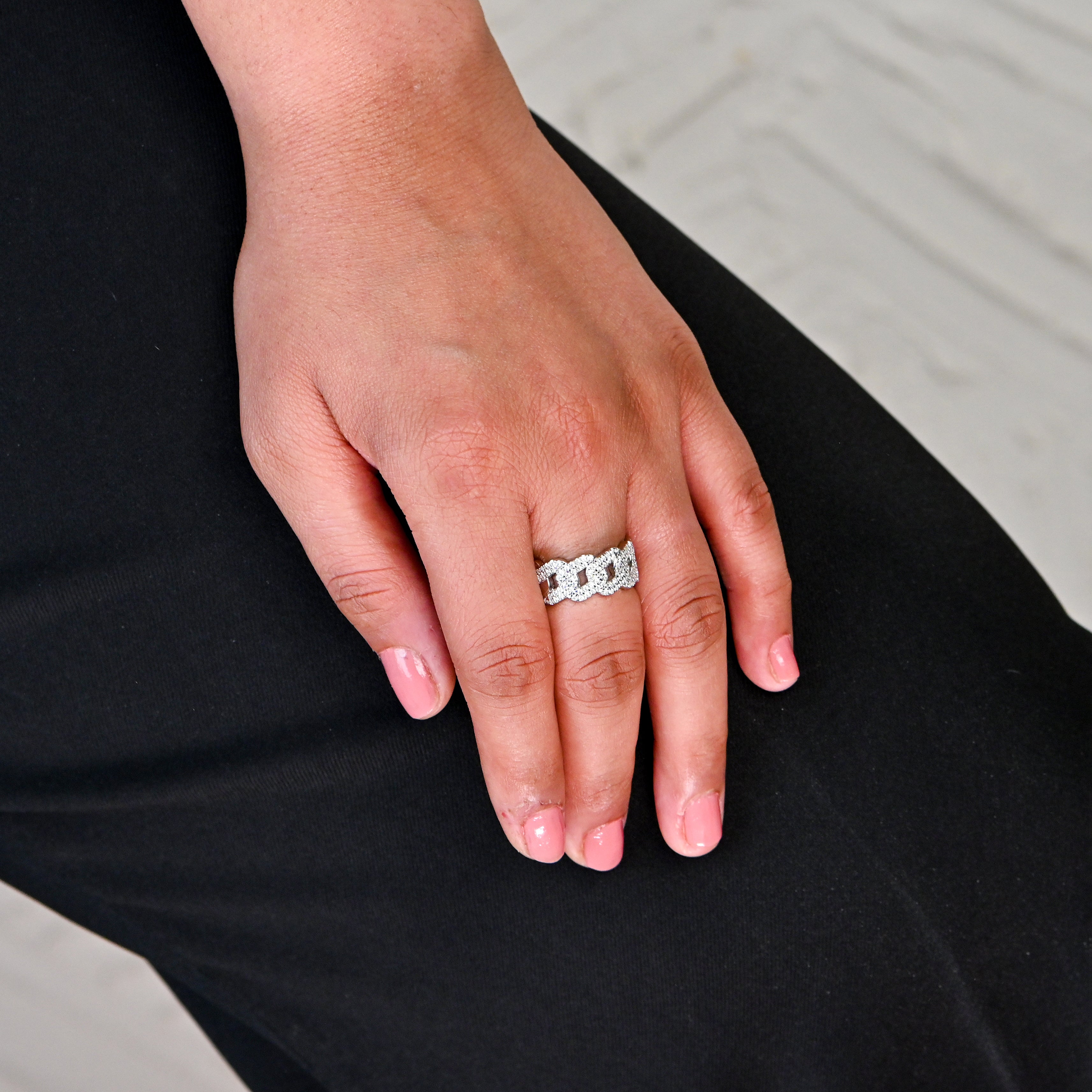 925 Sterling Silver Moissanite Blossom Ring – Beautiful Handcrafted Jewelry