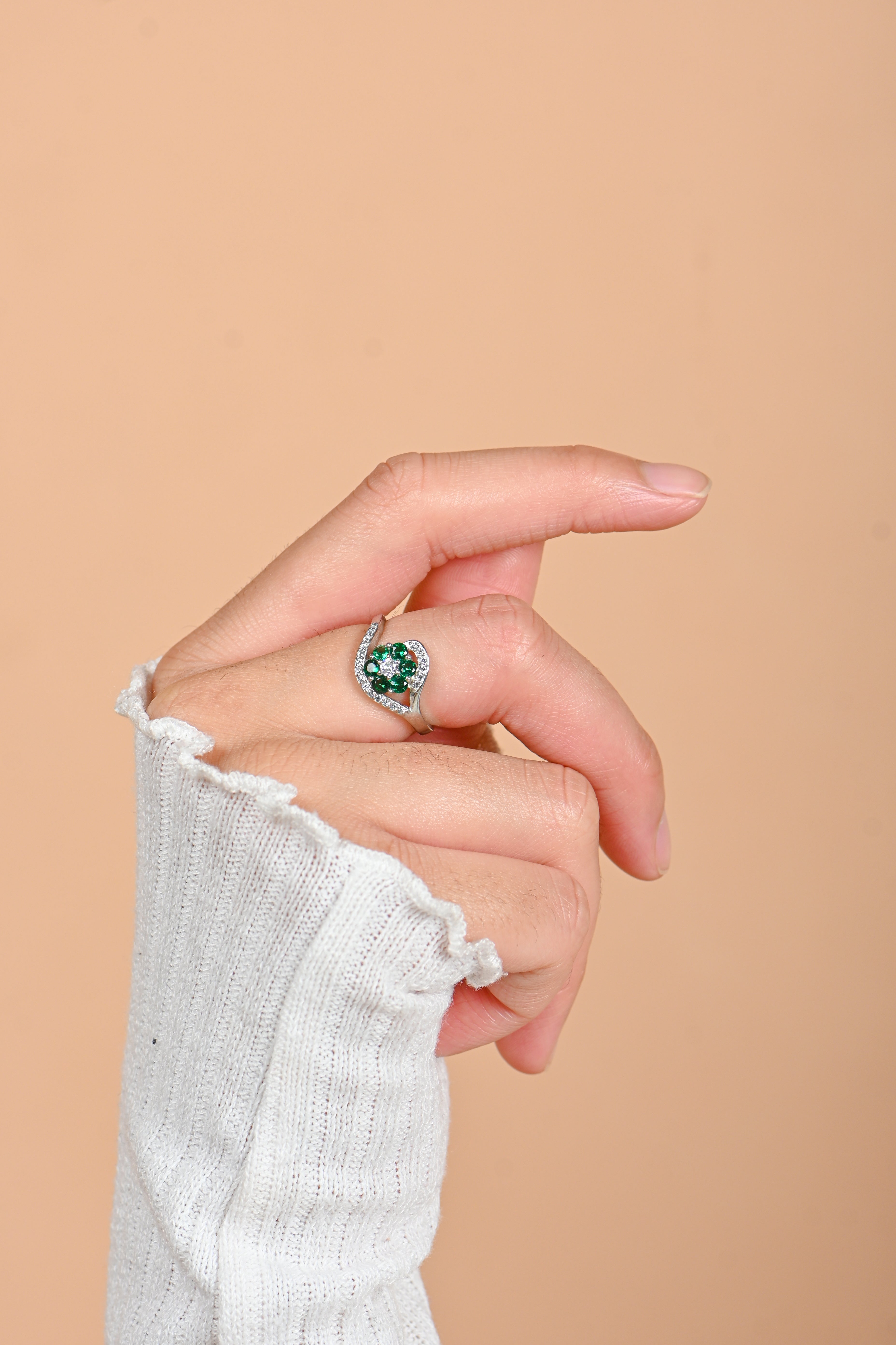 925 Sterling Silver Minimalist Cubic Zirconia Band Ring for Women, Sleek CZ Stacking Ring, Everyday Elegance Jewelry Gift