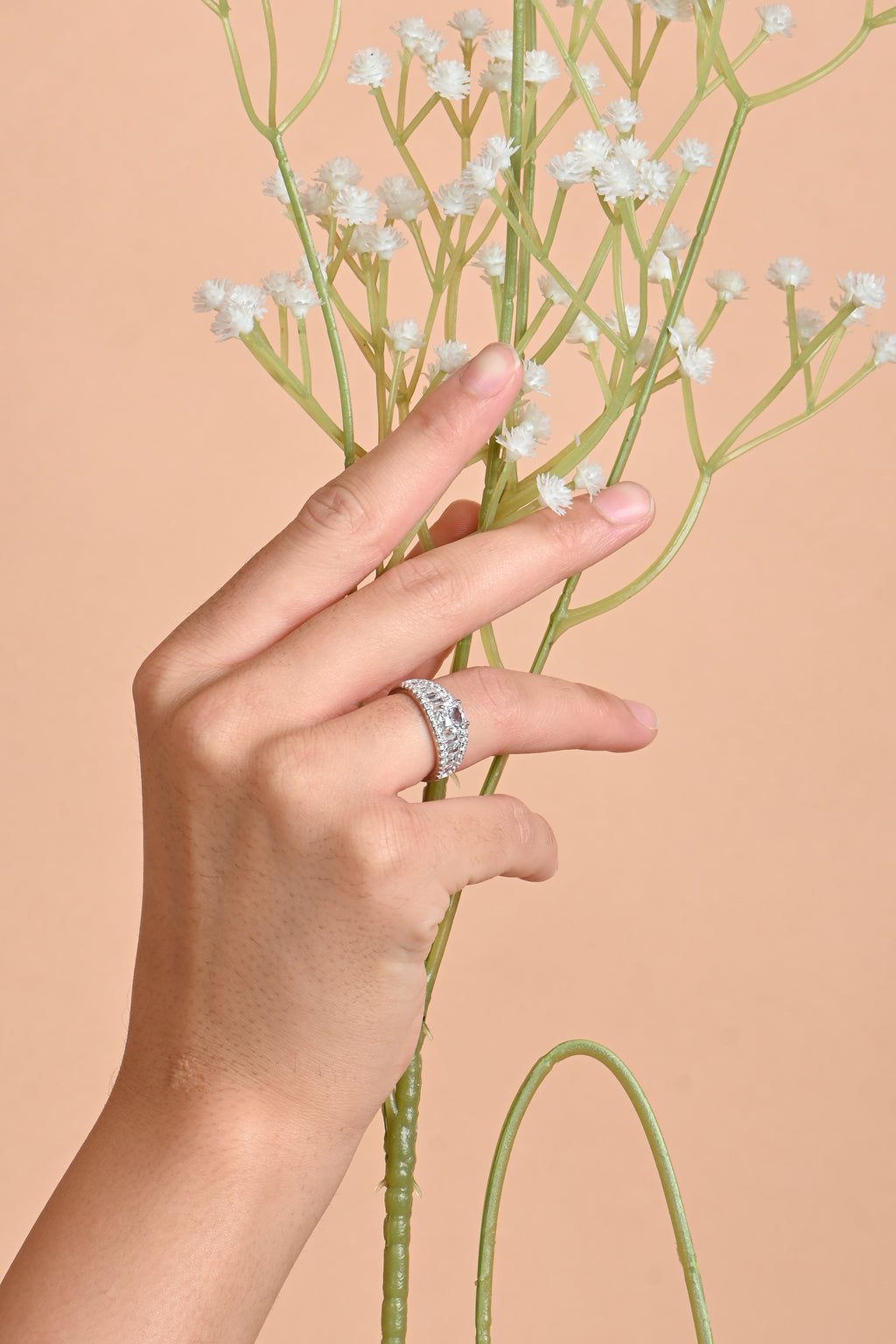 Women’s 925 Sterling Silver CZ Promise Ring Elegant Minimalist Cubic Zirconia Band for Daily Wear & Gifting