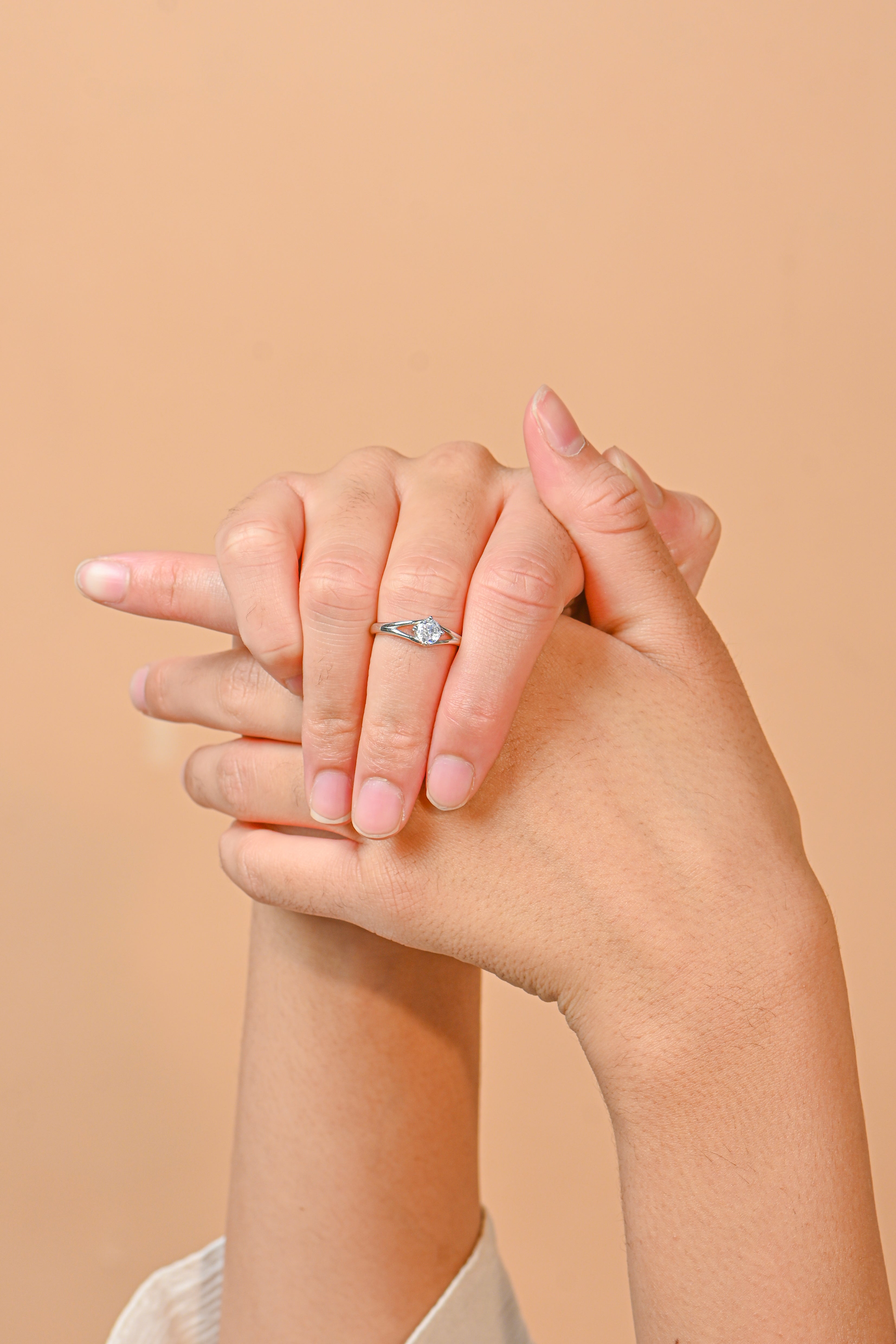 925 Sterling Silver Cubic Zirconia Ring Brilliant Cut Sparkling Engagement or Promise Jewelry for Women