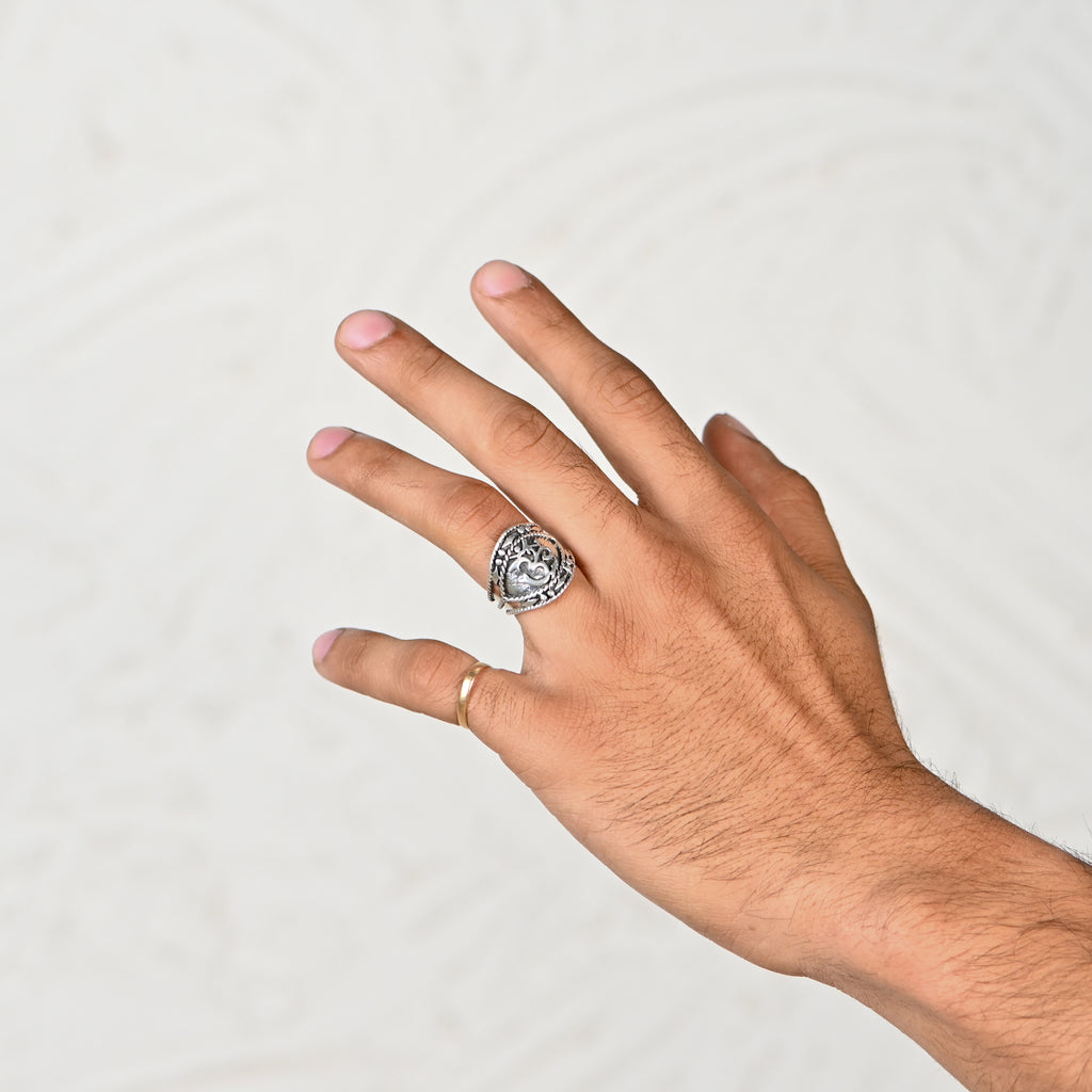 Premium 925 Sterling Silver Oxidized Men’s Ring Everyday Wear