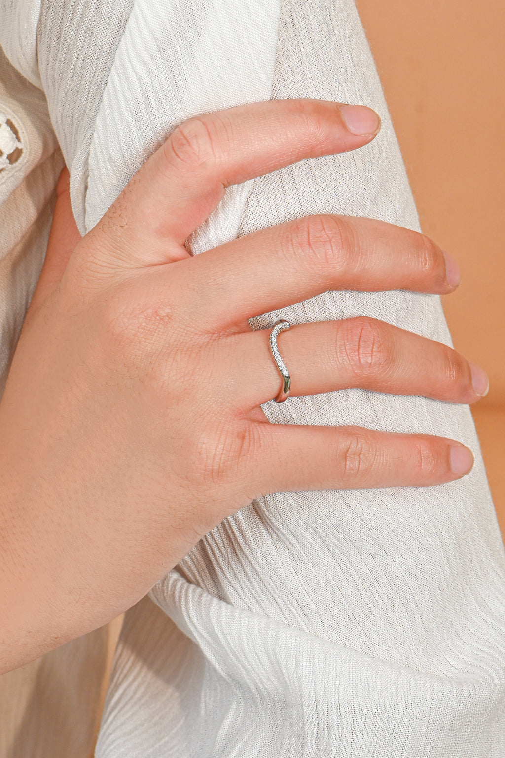 925 Sterling Silver Round Cut CZ Ring Dainty Solitaire Everyday Minimalist Style