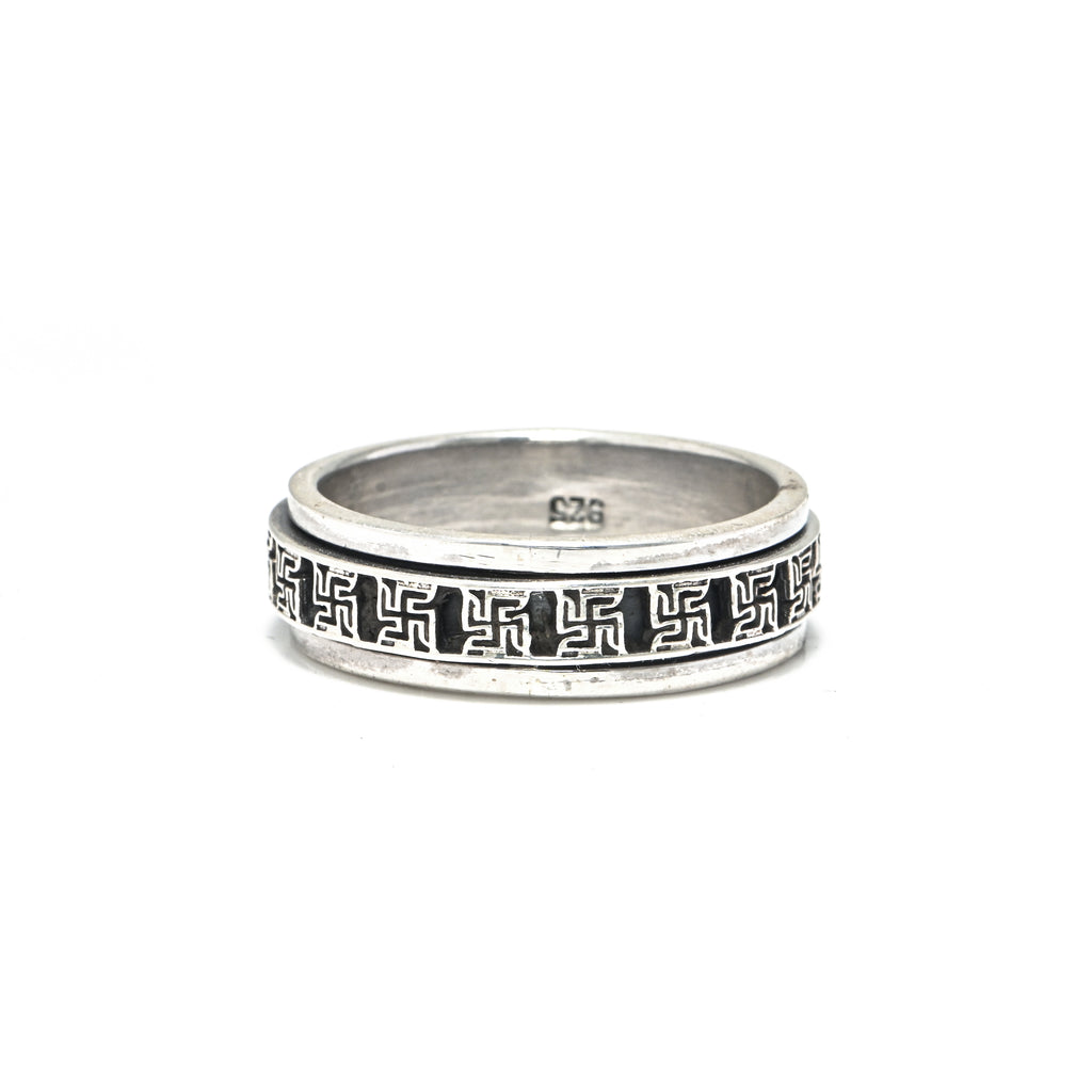 Men’s Bold Oxidized 925 Silver Ring | Unique Antique-Style Band | Gift for Him