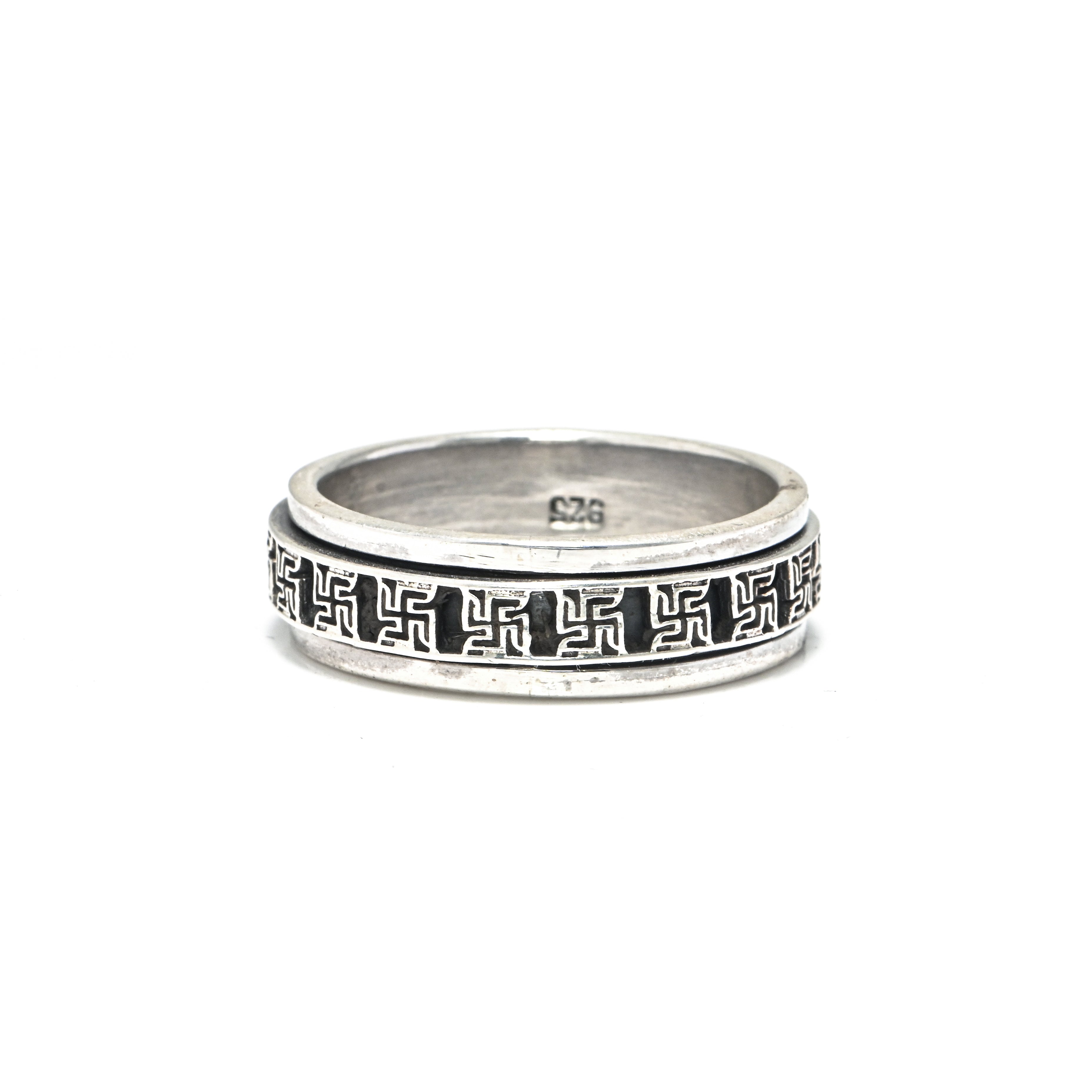 Men’s Bold Oxidized 925 Silver Ring | Unique Antique-Style Band | Gift for Him