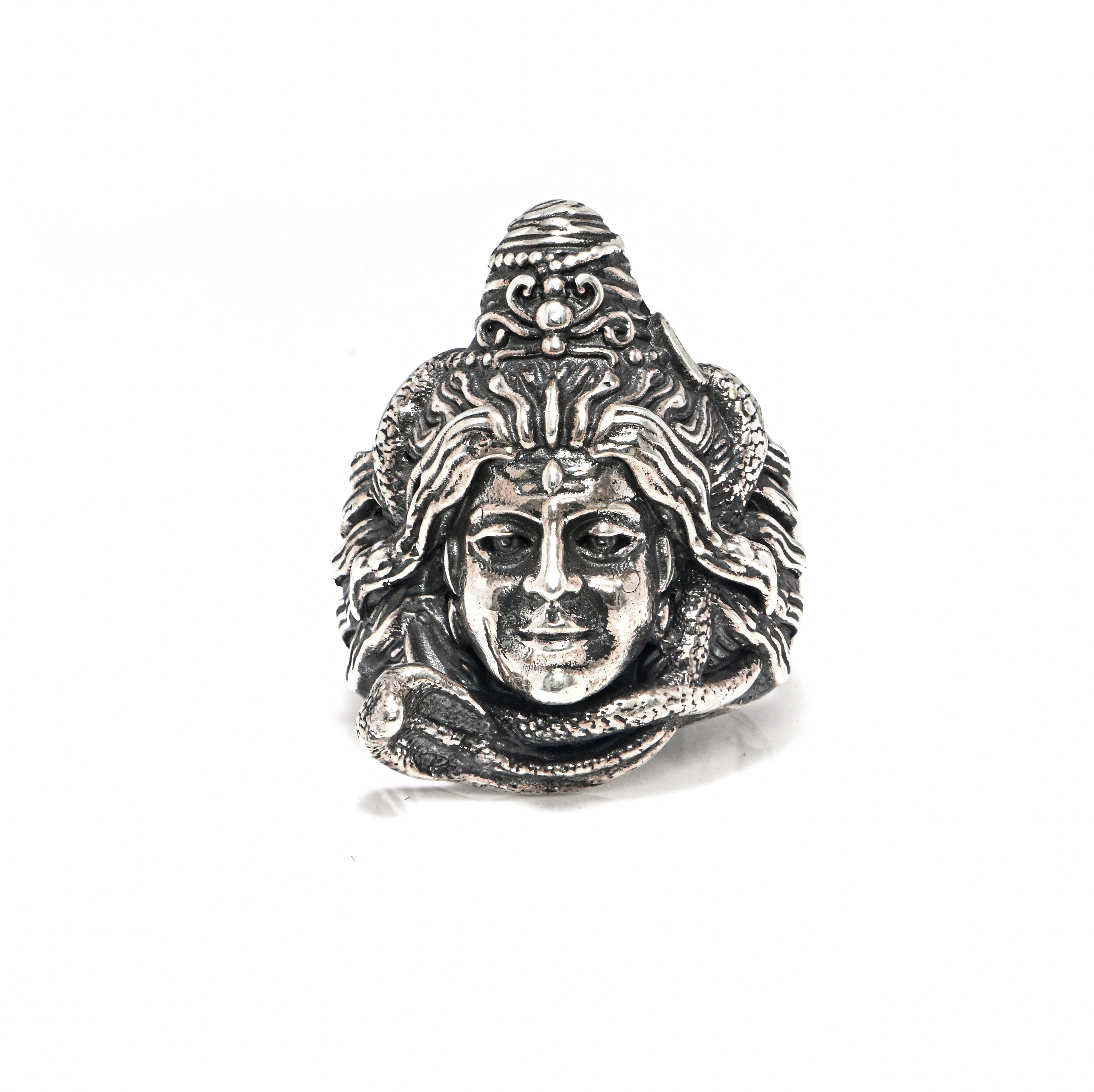 Unique Oxidized Silver Ring for Men | Bold Sterling 925 Statement Band