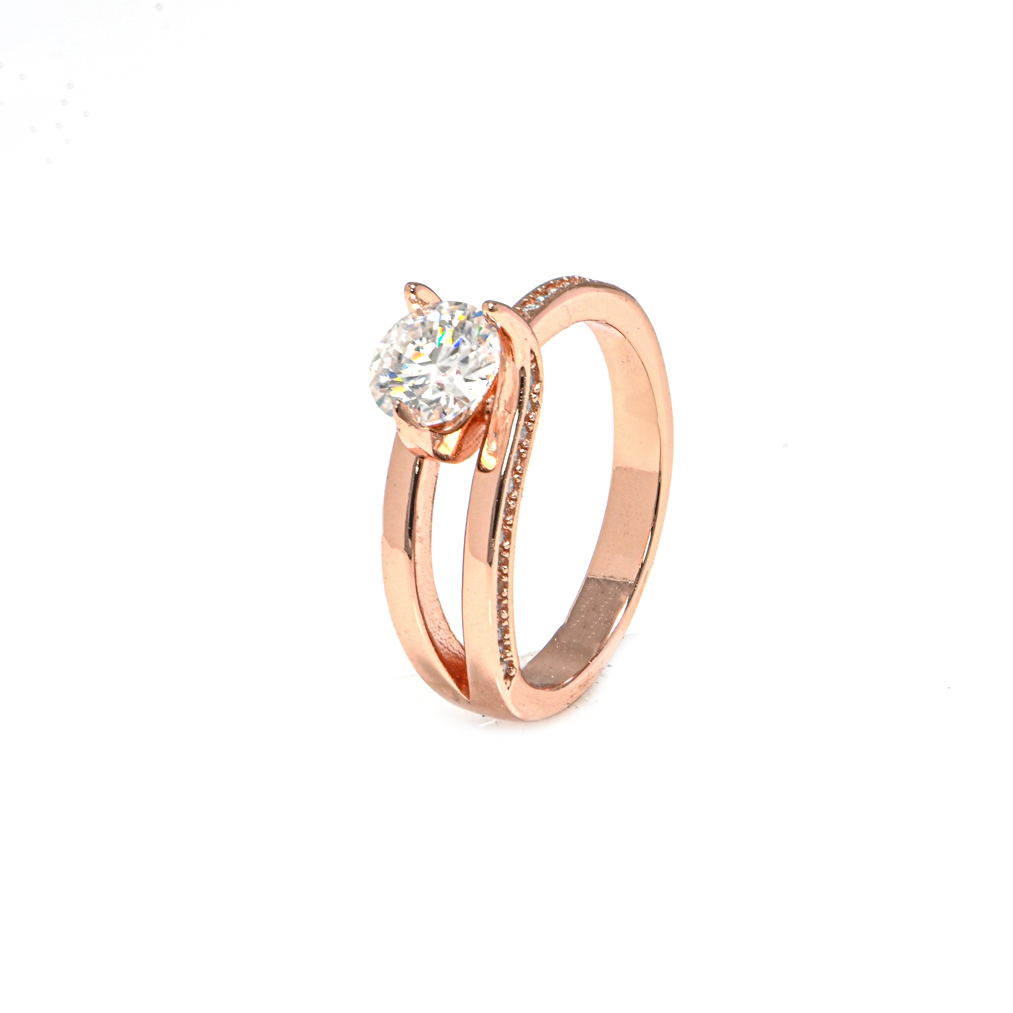 Handmade Sterling Silver  Moissanite Ring – Daily Wear Women’s Jewelry