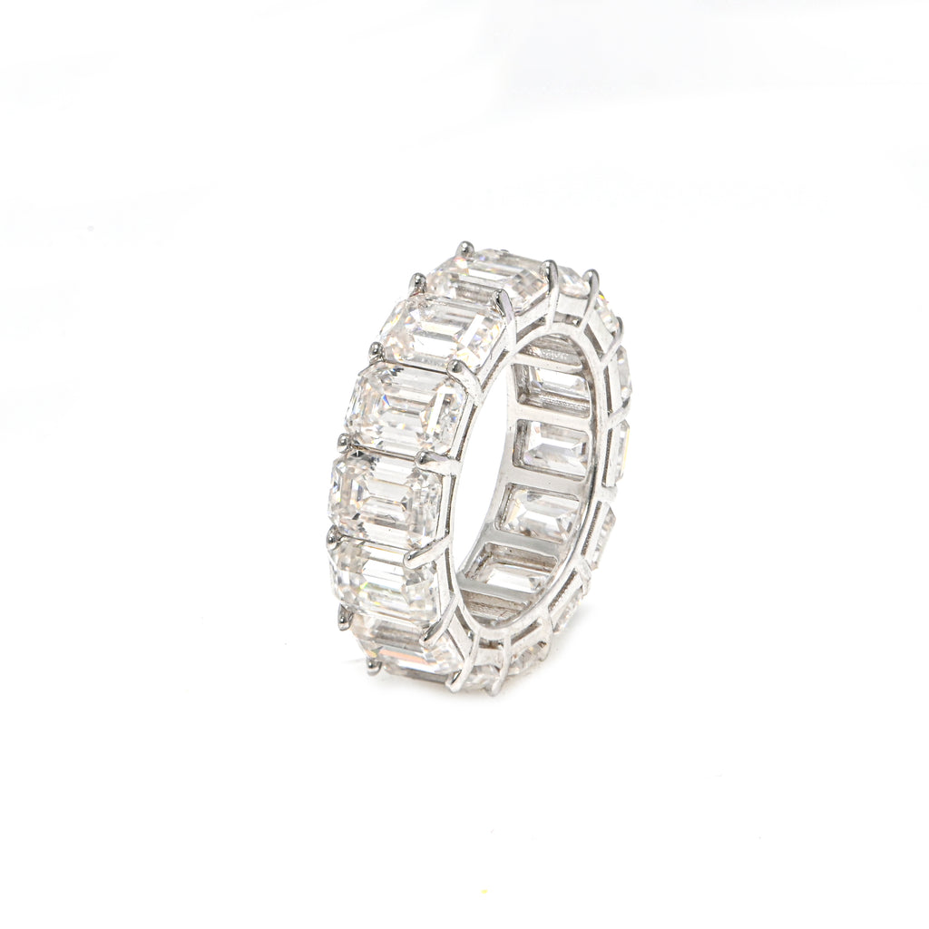 925 Sterling Silver Handmade Ring with Sparkling  Moissanite Daily Wear Design Gift for Her