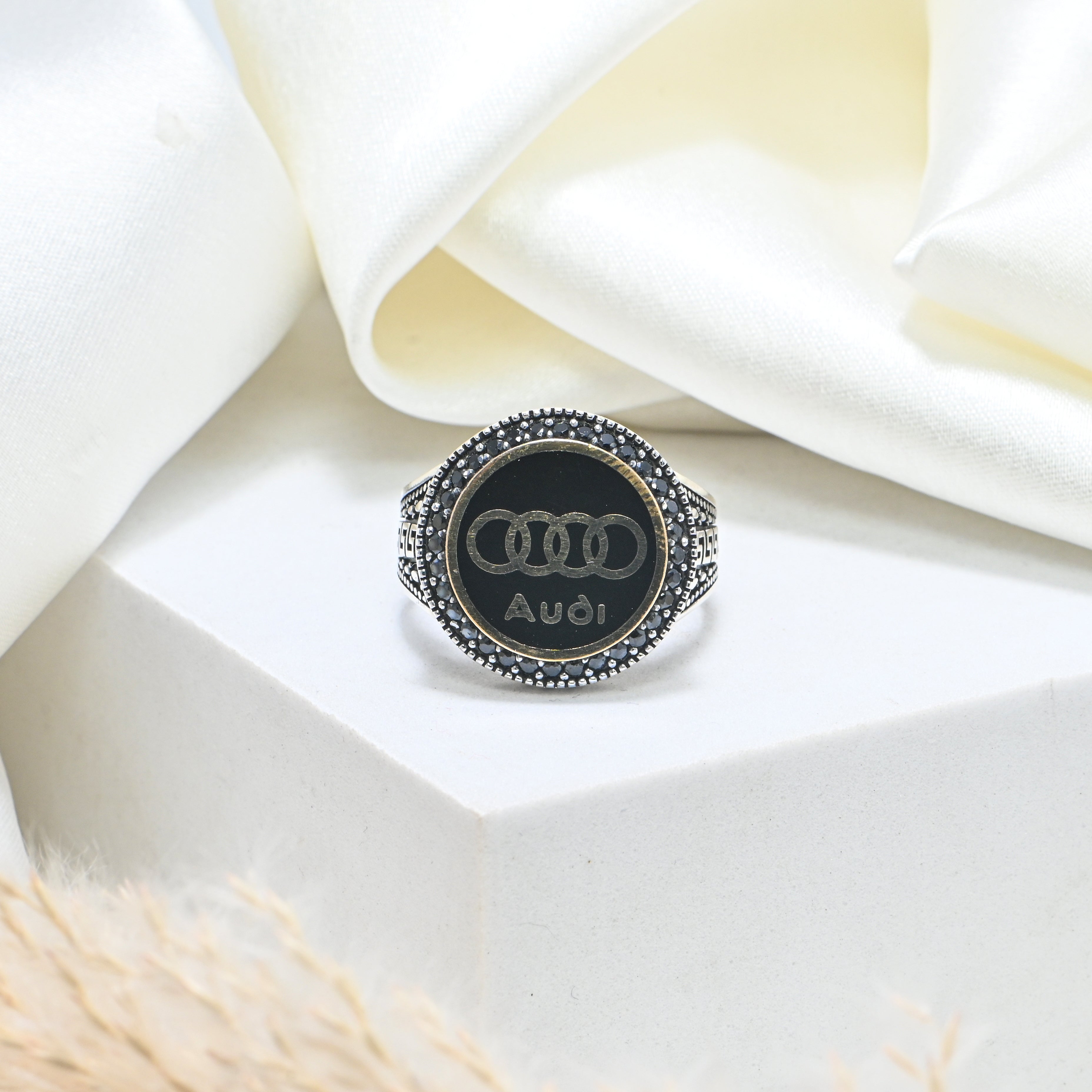 Bold Men’s Oxidized 925 Sterling Ring | Unique Tribal-Inspired Band