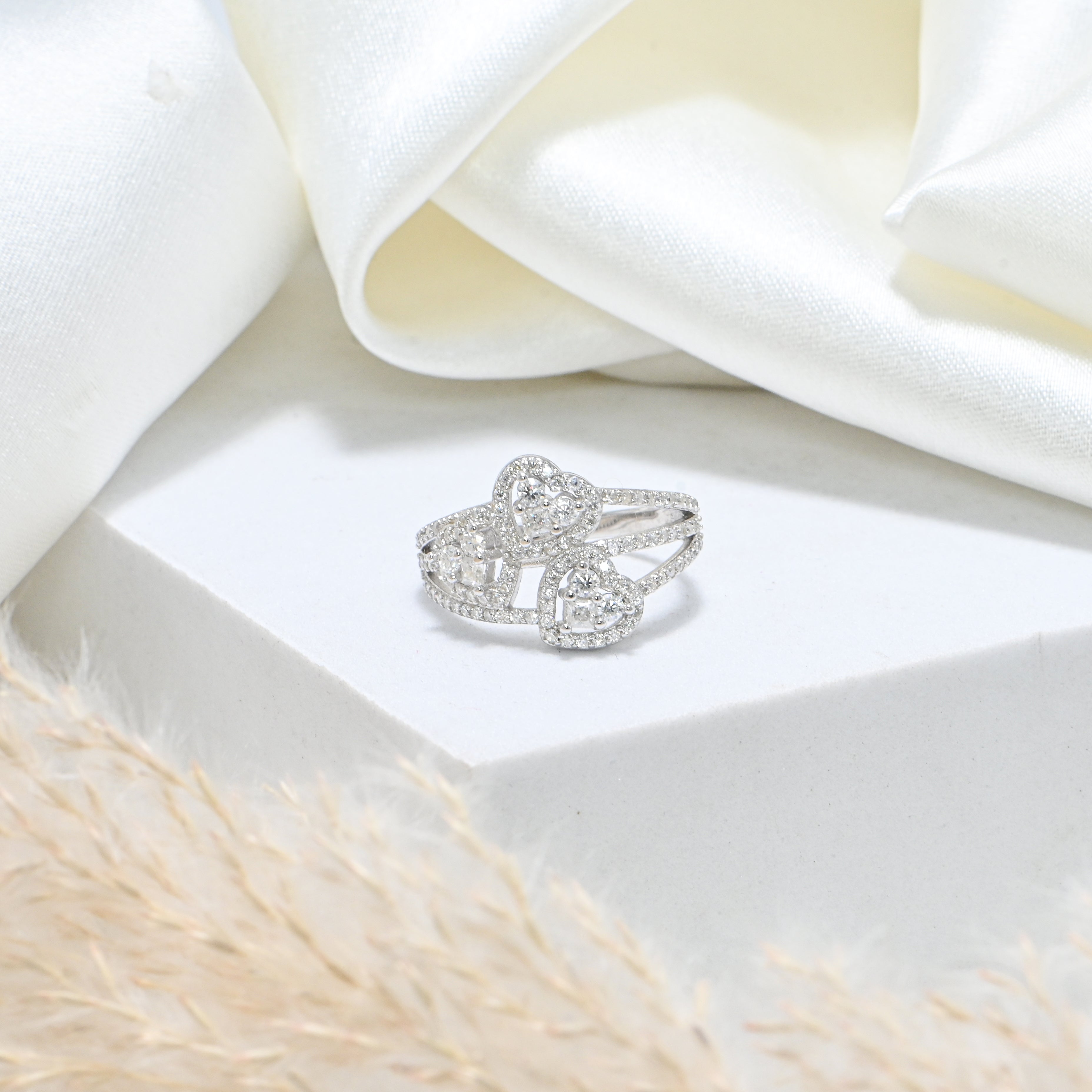 925 Sterling Silver Handcrafted Moissanite  Ring – Elegant Everyday Gift for Her