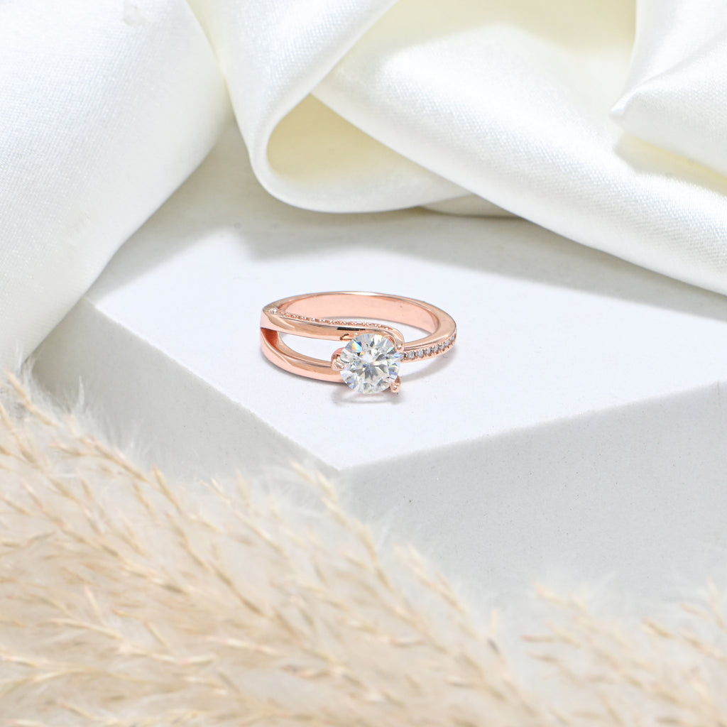 Handmade Sterling Silver  Moissanite Ring – Daily Wear Women’s Jewelry