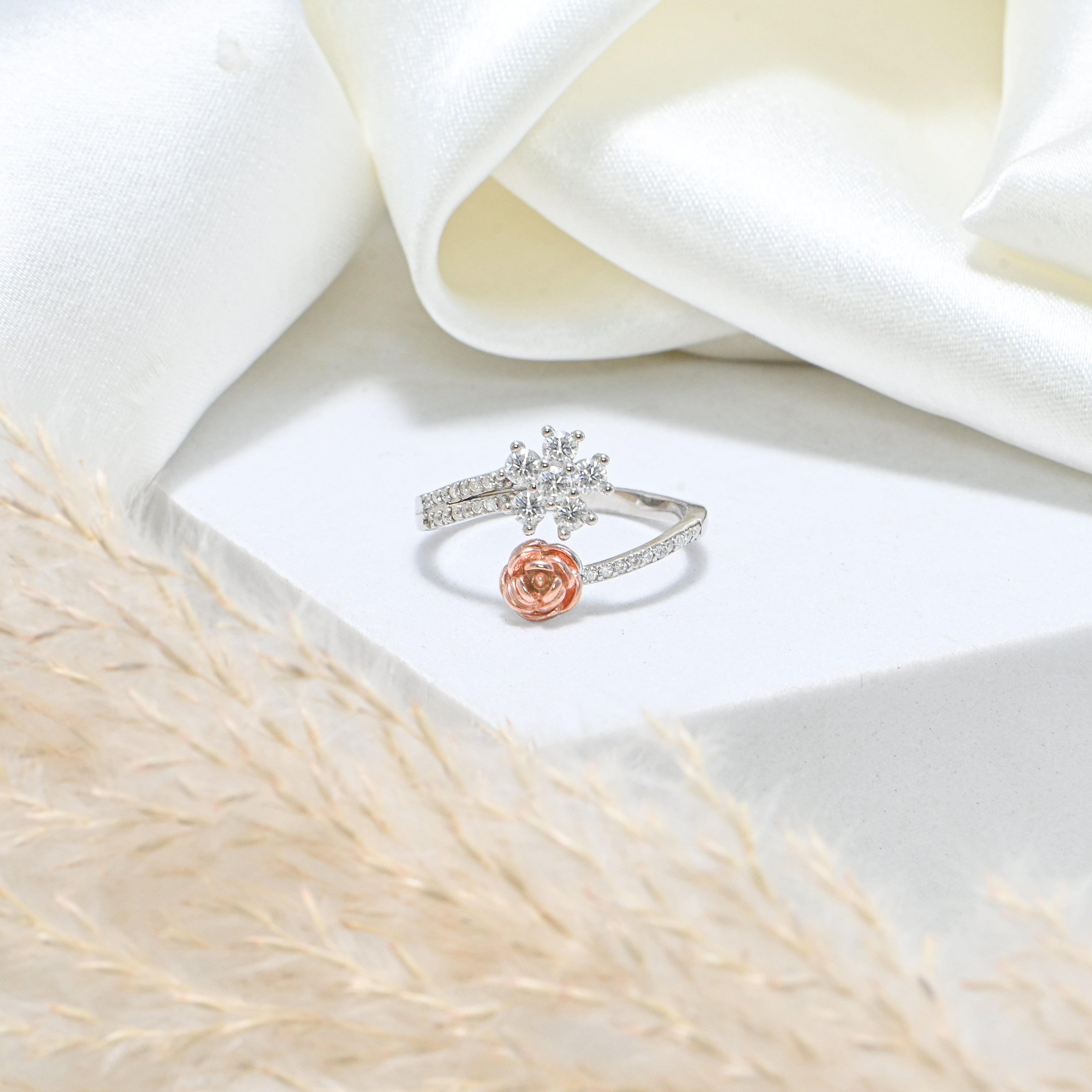 Handcrafted 925 Sterling Silver Moissanite Ring – Sparkling Everyday Wear Jewelry