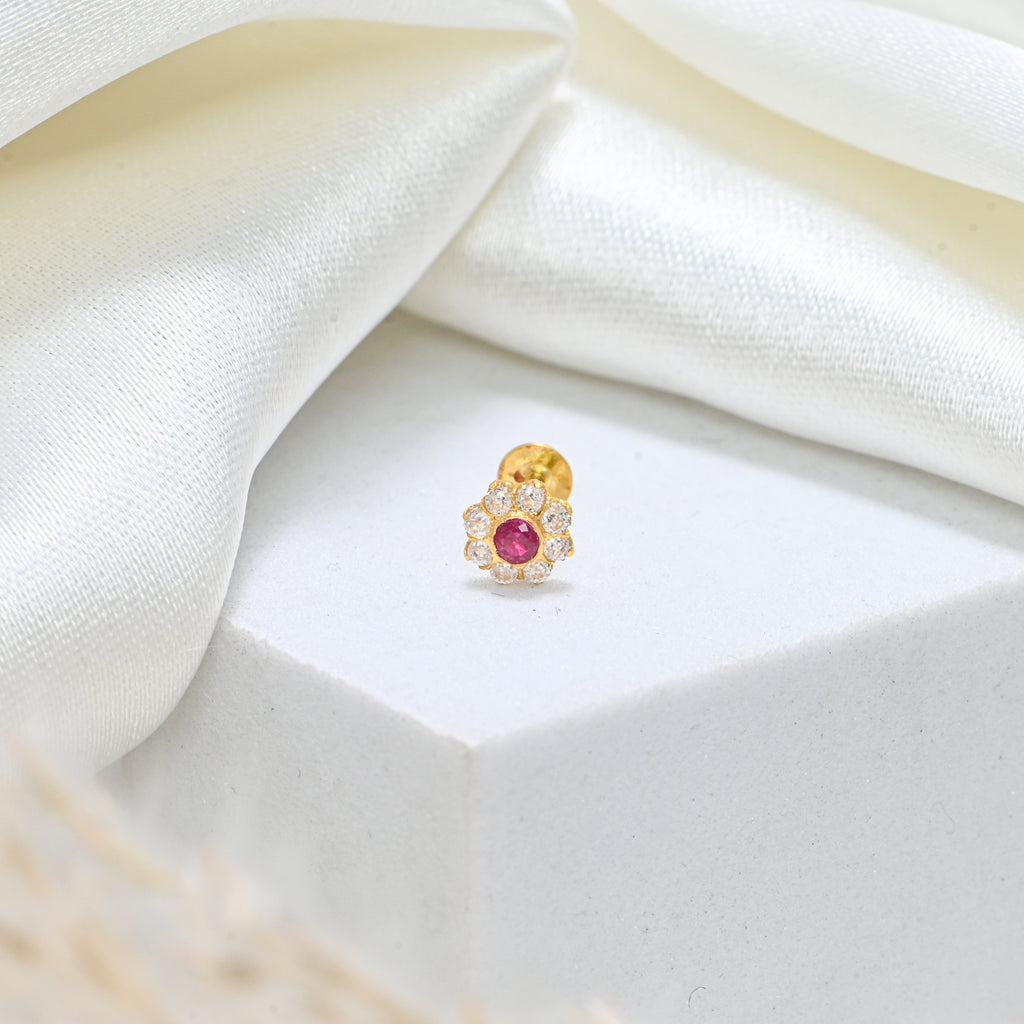 Minimalist Real Diamond Nose Ring Fine Gold Body Jewelry