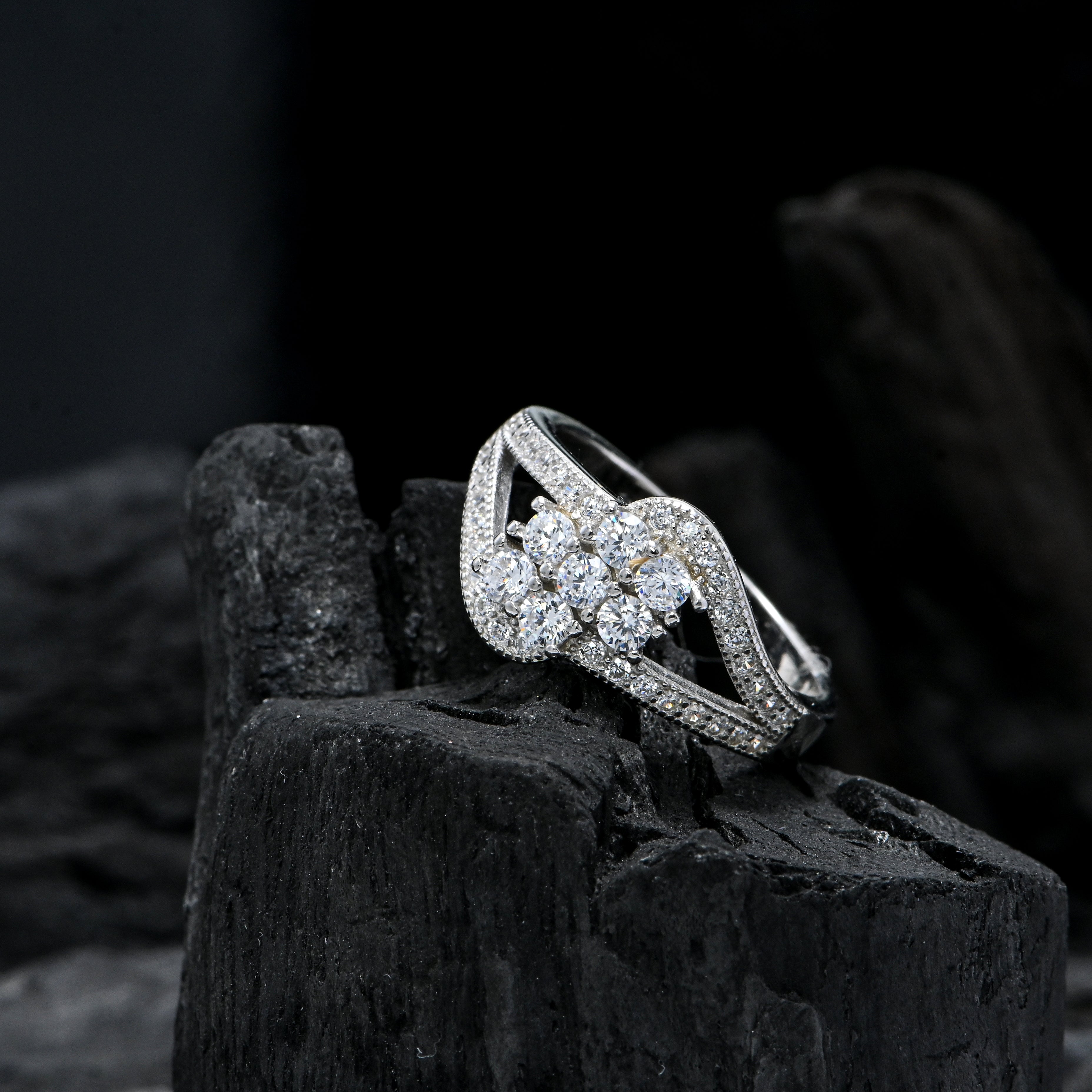 925 Sterling Silver Infinity Design Cubic Zirconia Ring for Women, Symbolic CZ Promise Ring, Romantic Anniversary or Valentine’s Day Gift